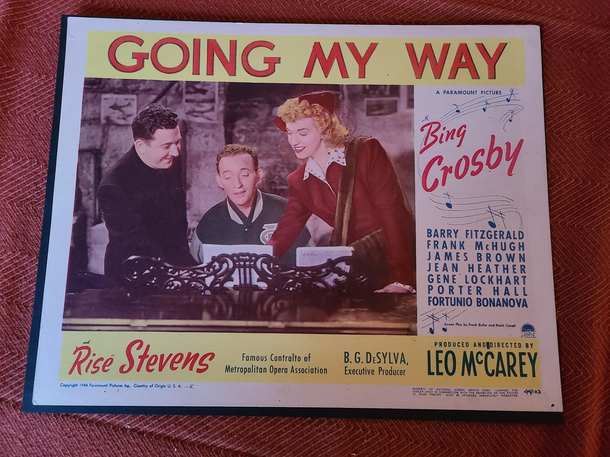 Going My Way 1944 General Lobby Cards