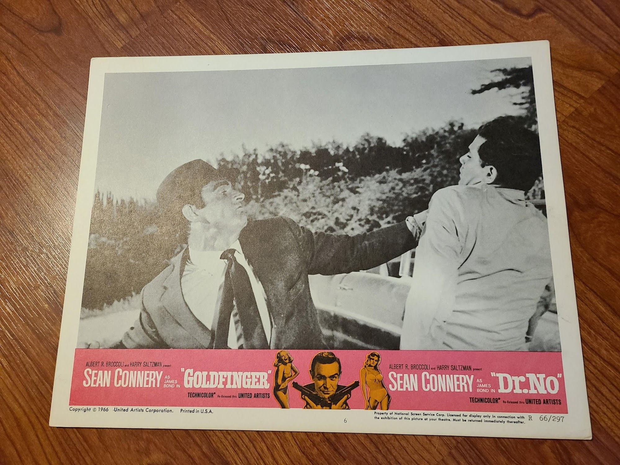 Goldfinger/Dr.No  Doublebill R1966 General Lobby Cards