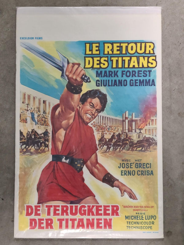 Goliath And The Sins of Babylon 1963 Belgium