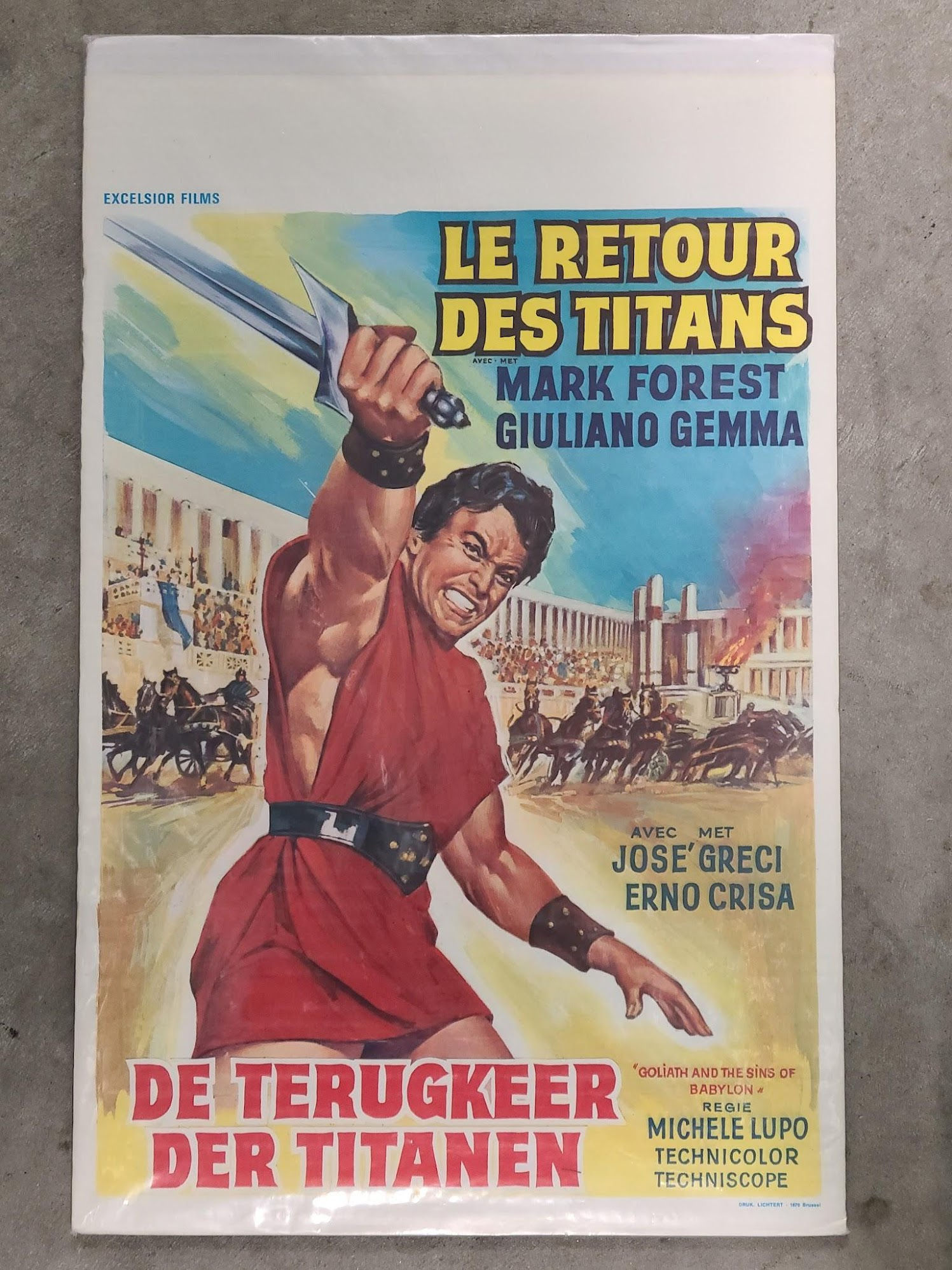 Goliath And The Sins of Babylon 1963 Belgium