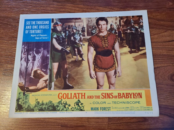 Goliath And The Sins of babylon 1964 General Lobby Cards