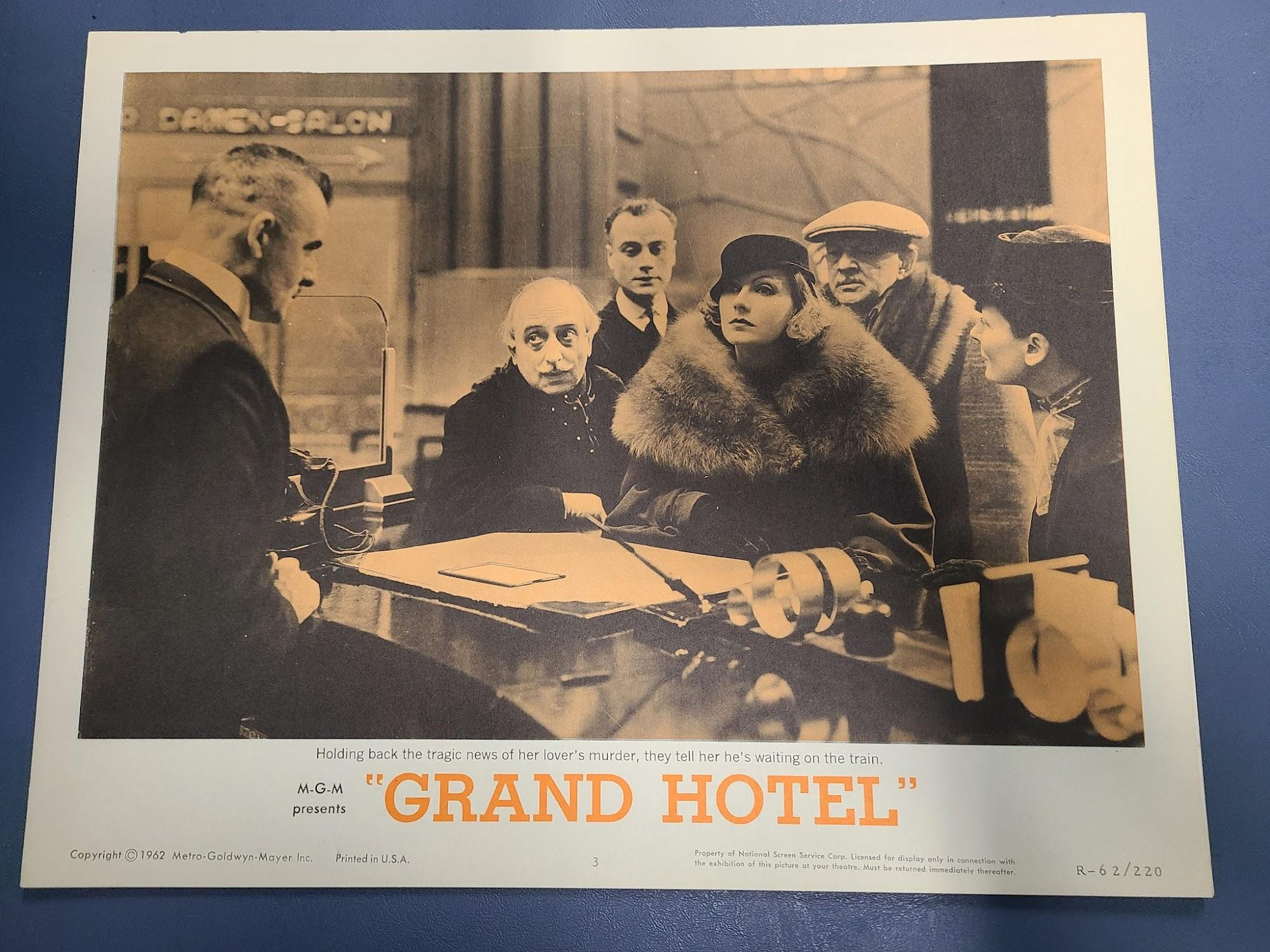 Grand Hotel 1932 General Lobby Cards