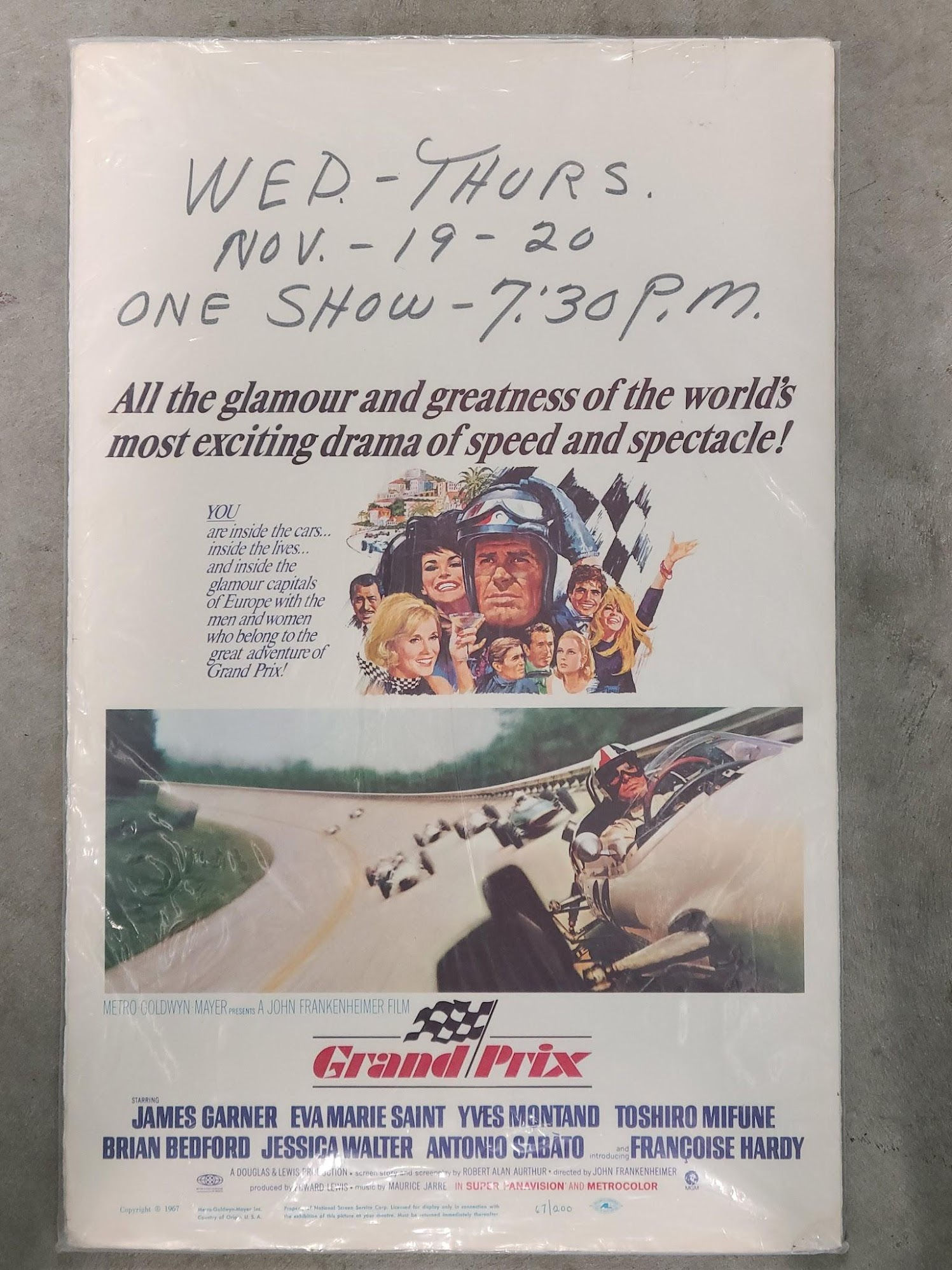 Grand Prix 1966 Window Cards