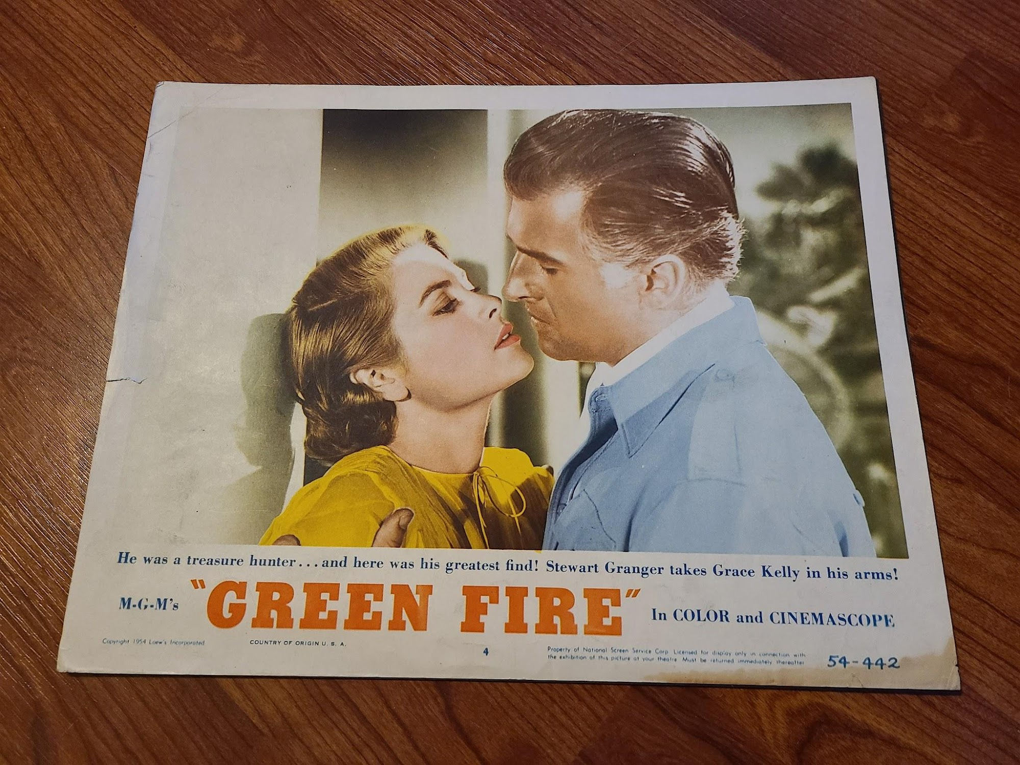Green Fire 1954 General Lobby Cards