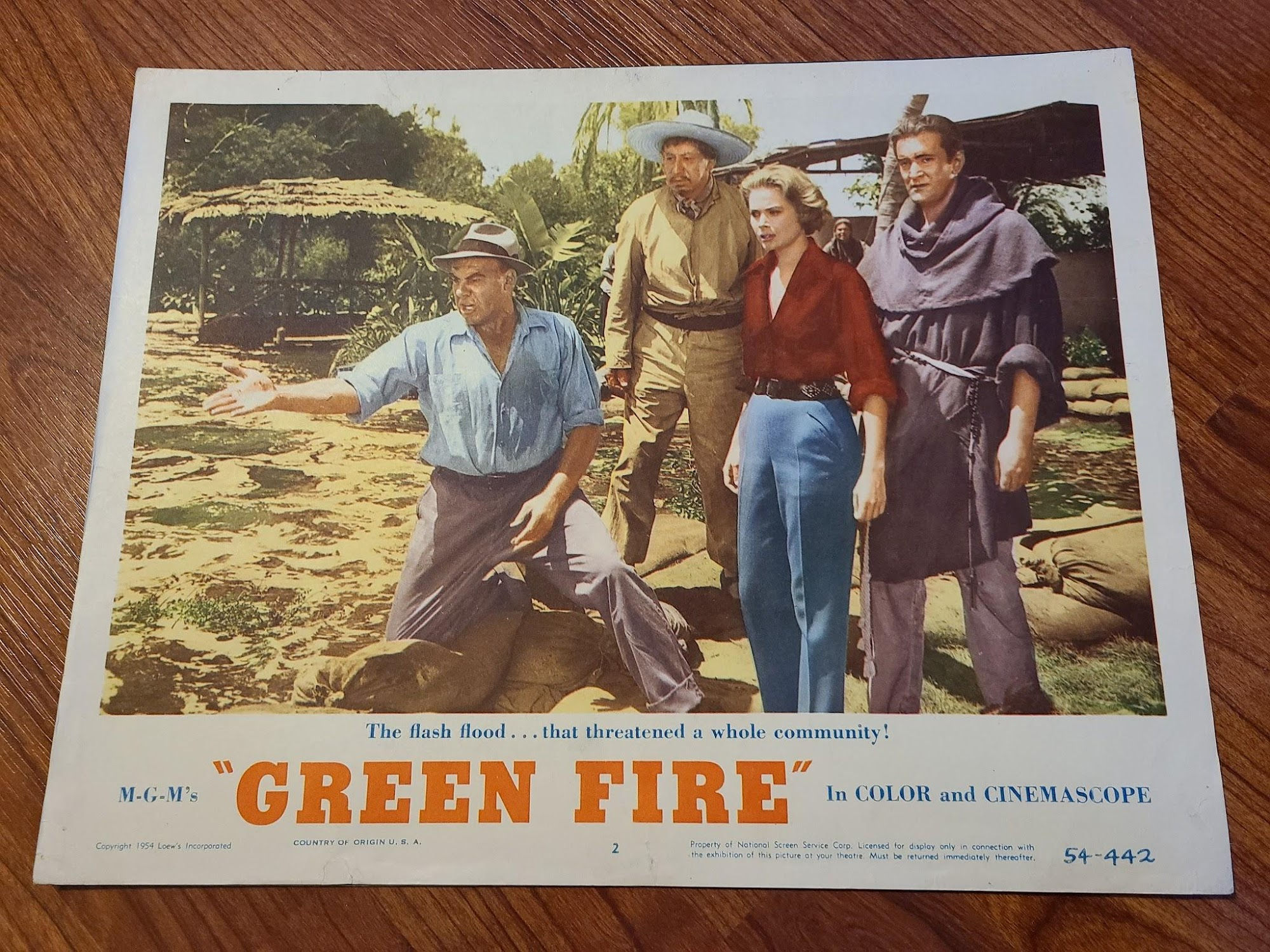 Green Fire 1954 General Lobby Cards