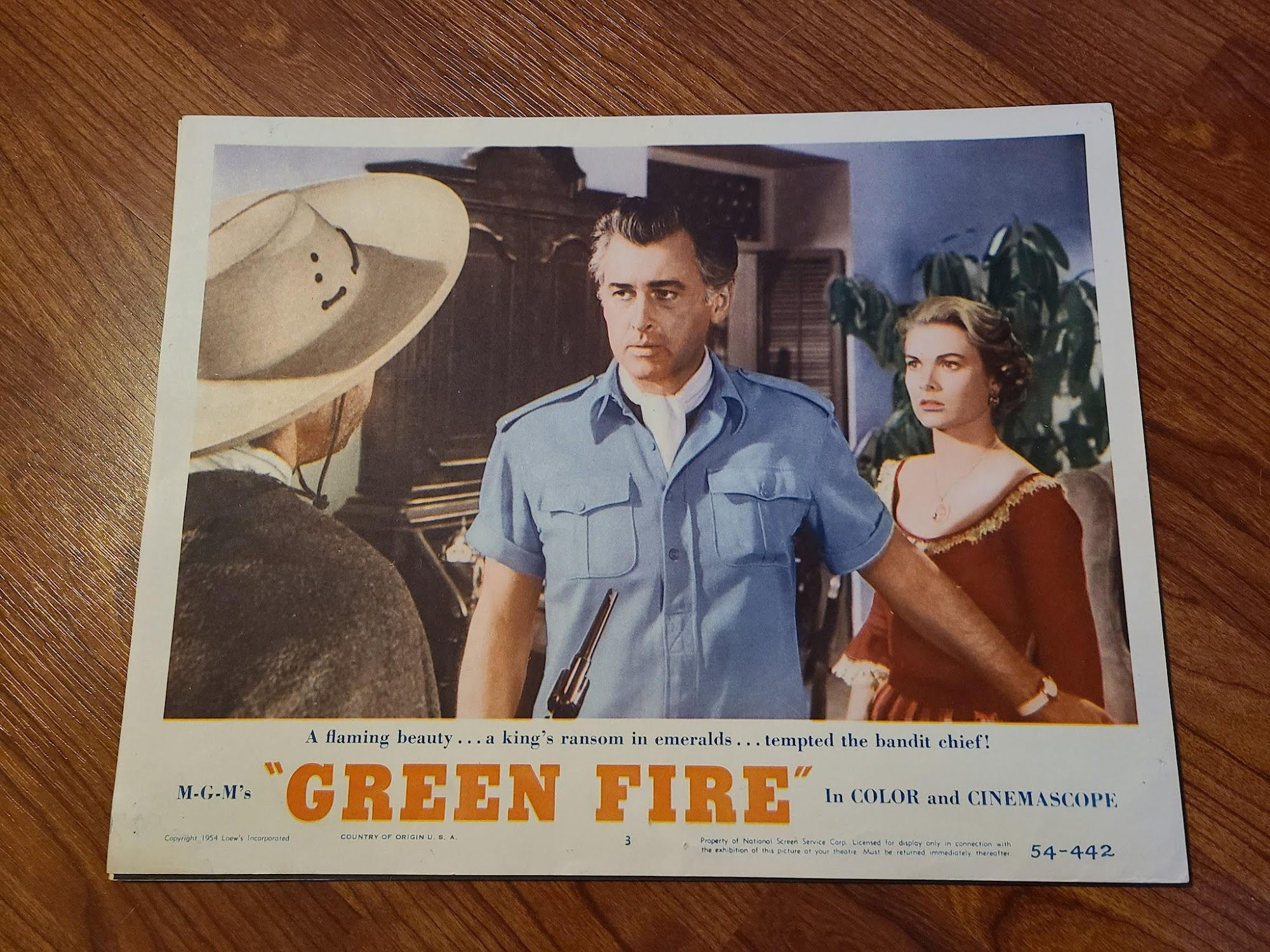 Green Fire 1954 General Lobby Cards