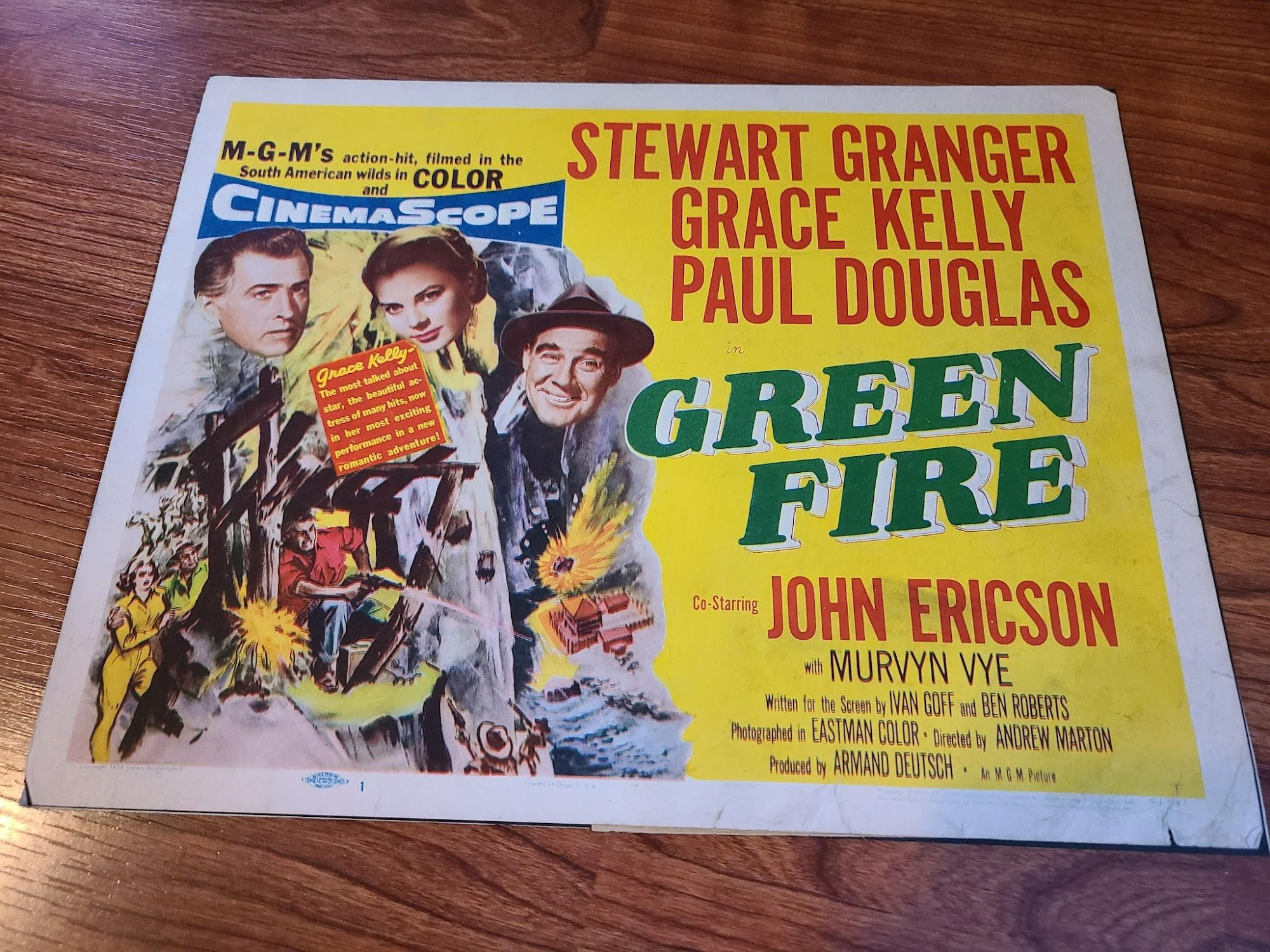 Green Fire 1954 Title Cards