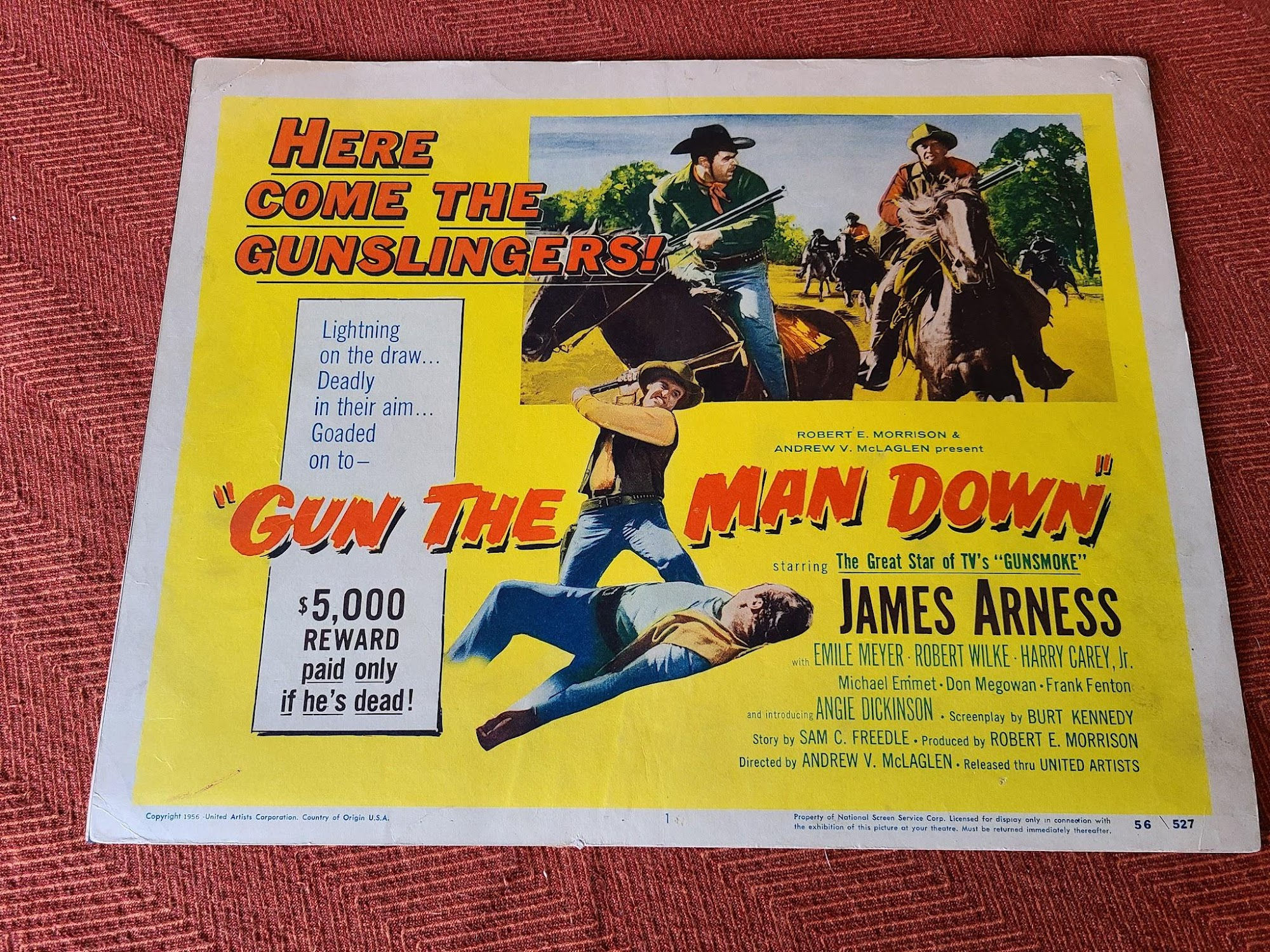 Gun The Man Down 1956 Western Lobby Cards