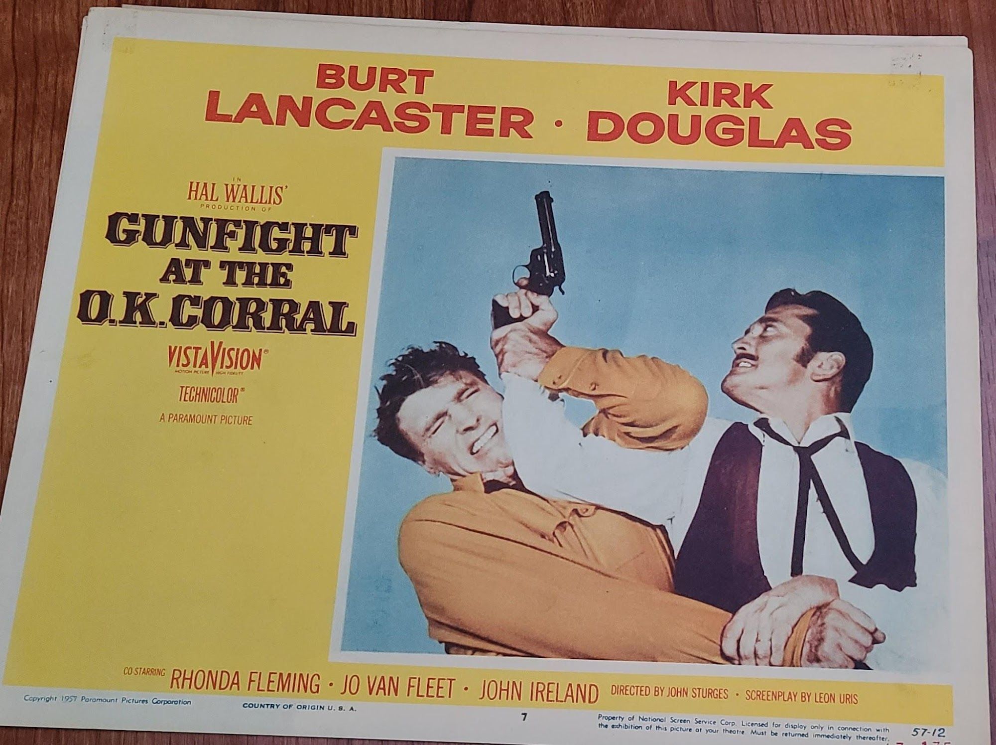 Gunfight At The OK Corral 1957 Western Lobby Cards