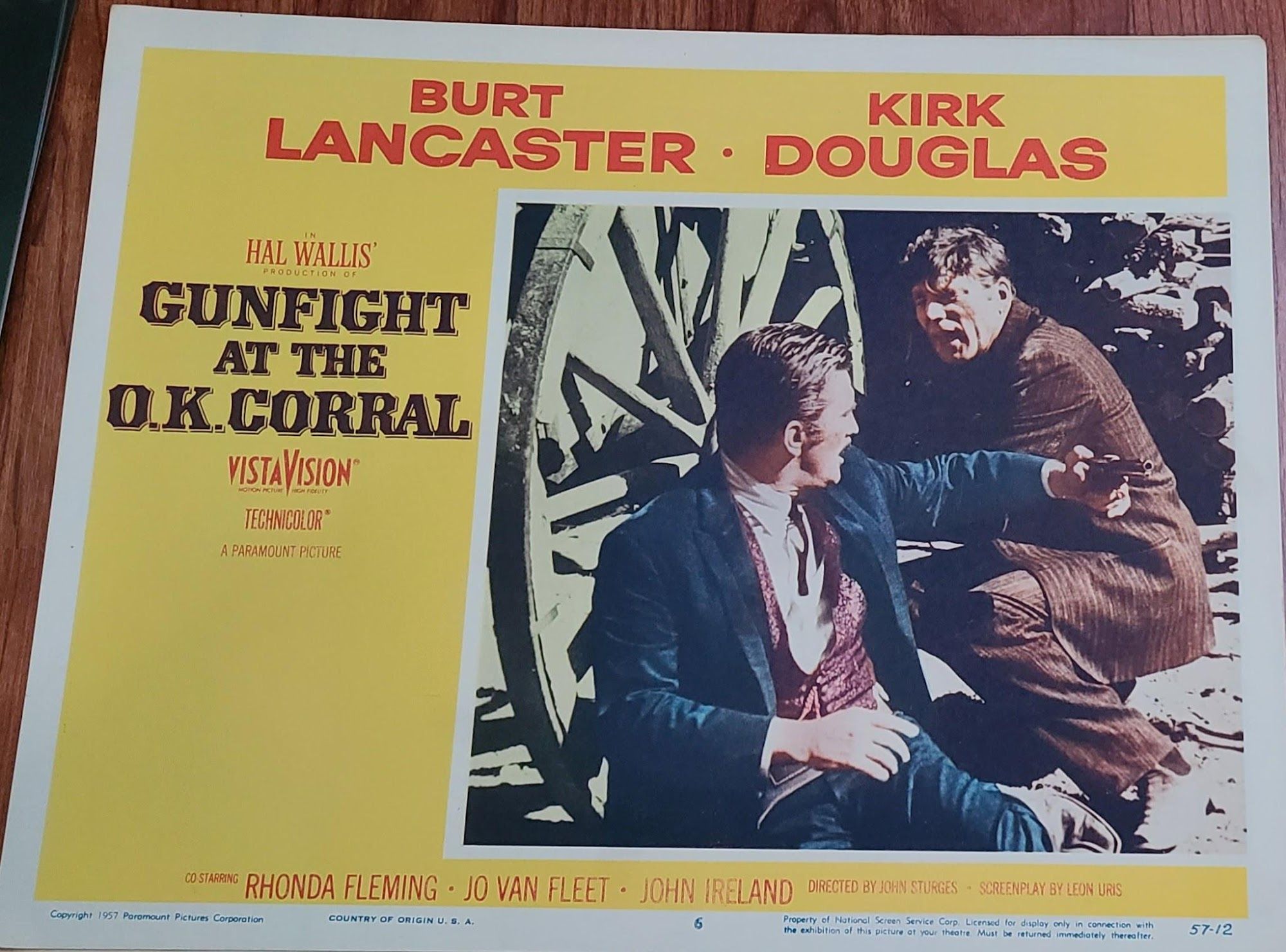 Gunfight At The OK Corral 1957 Western Lobby Cards