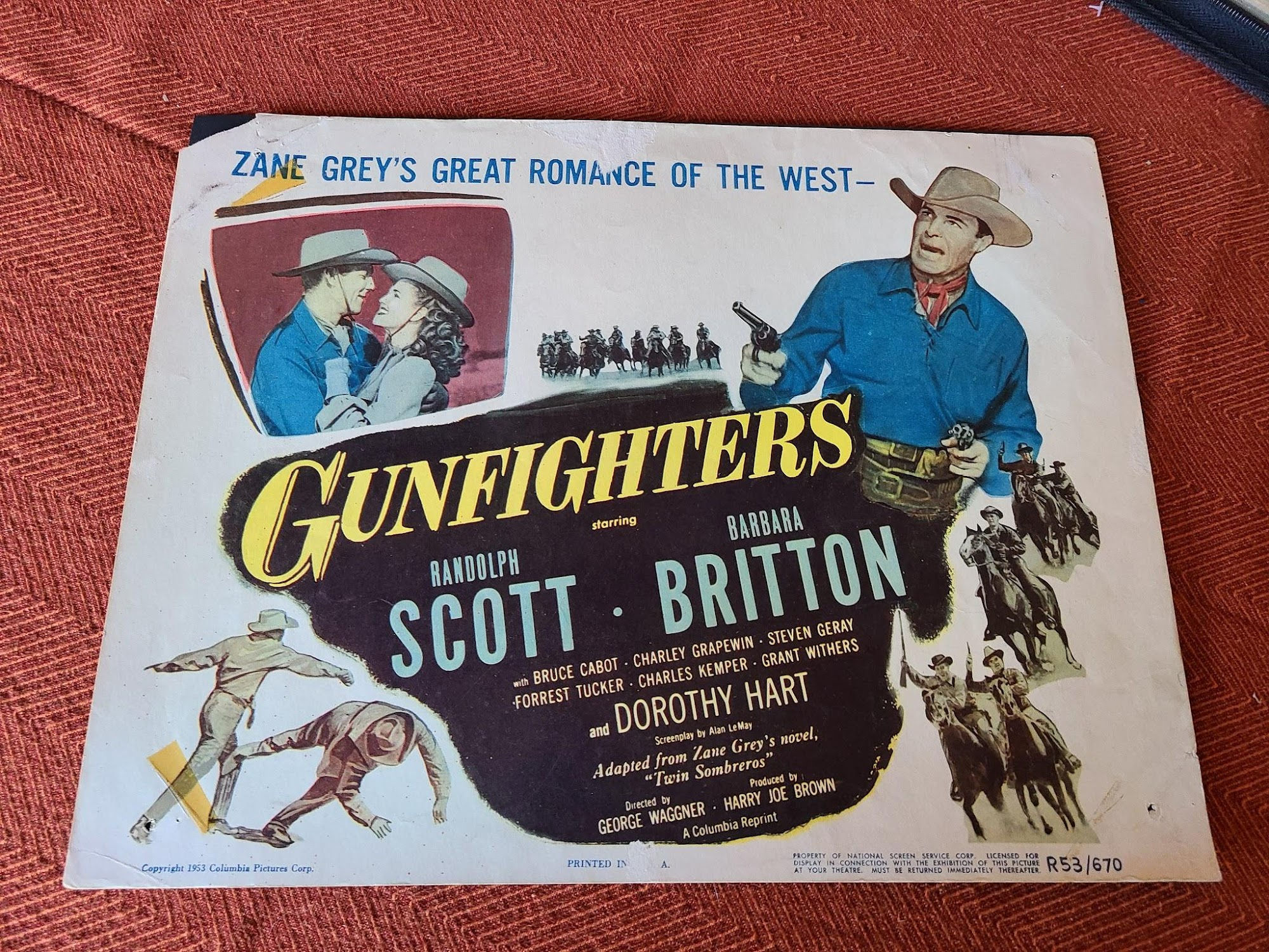 Gunfighters 1947 Western Lobby Cards