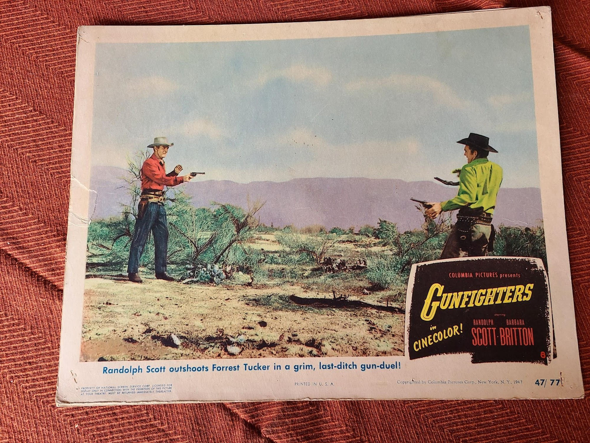 Gunfighters 1947 Western Lobby Cards