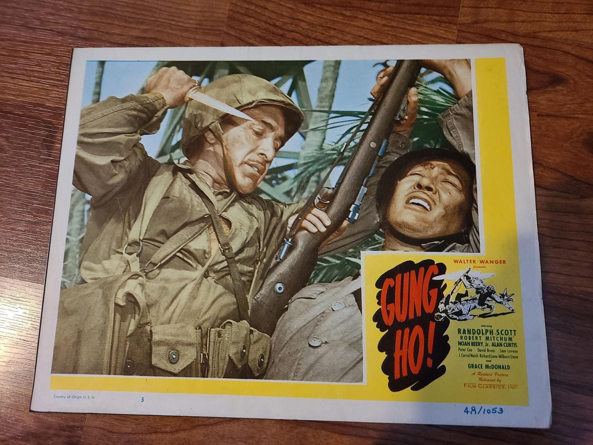 Gung Ho 1943 Military/Aviation Lobby Cards