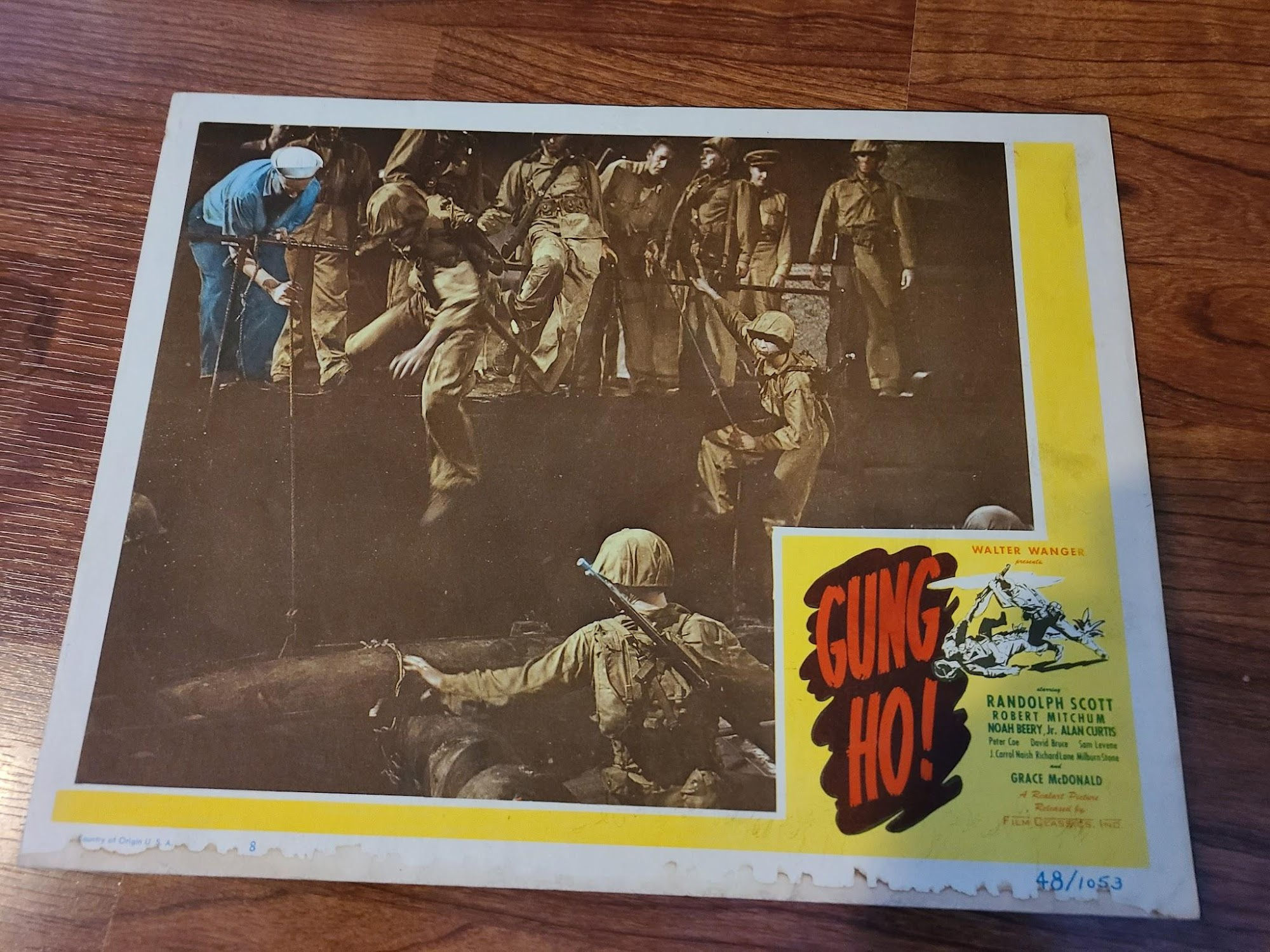 Gung Ho 1943 Military/Aviation Lobby Cards