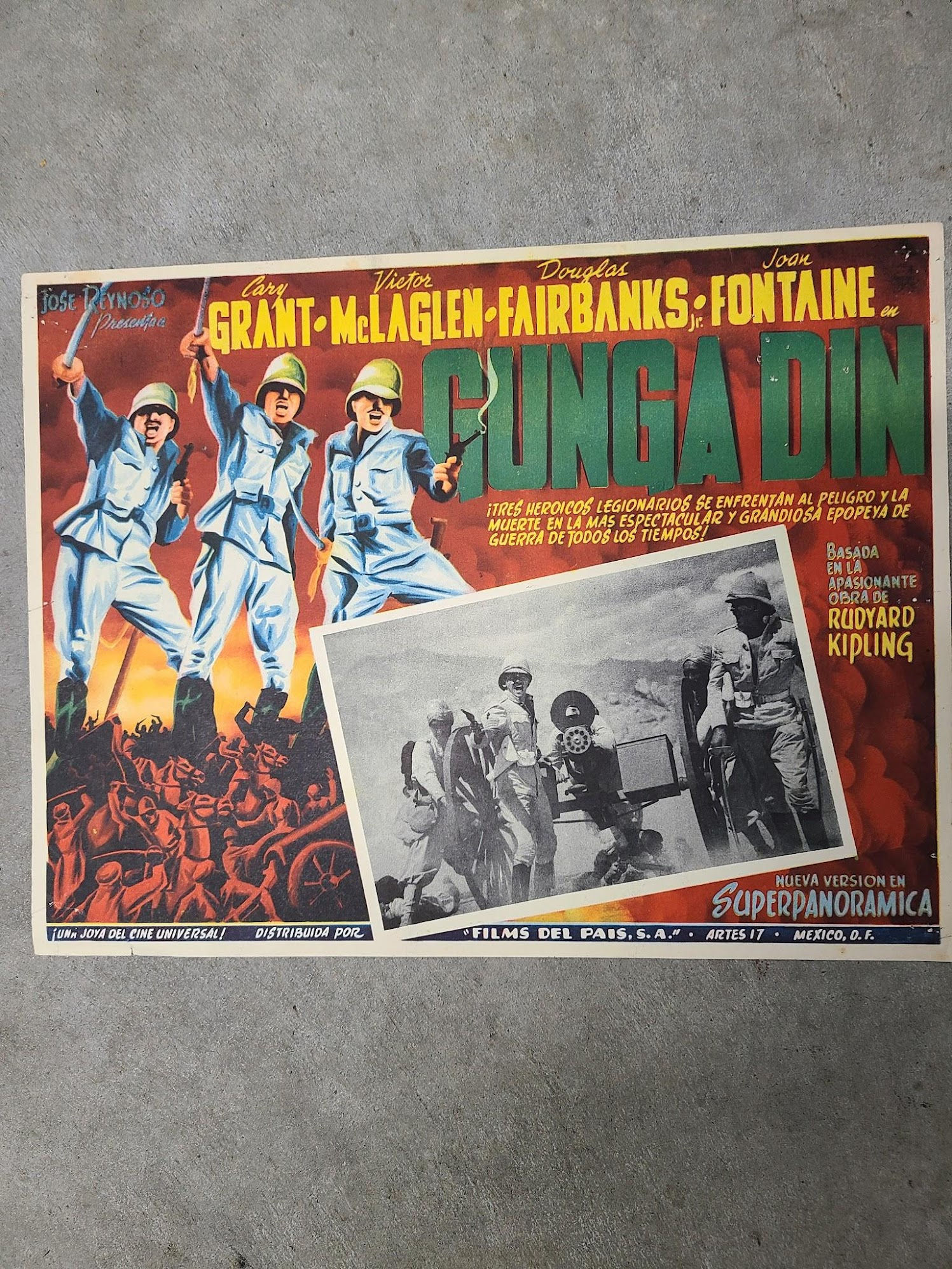 Gunga Din 1939 Mexican Lobby Cards