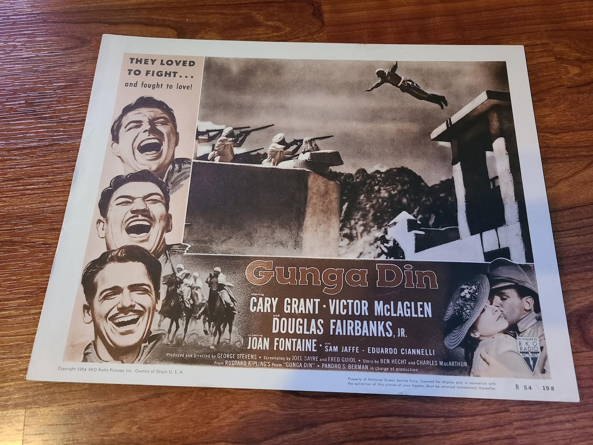 Gunga Din 1939 Military/Aviation Lobby Cards