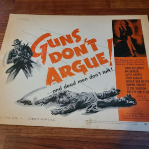 Guns Don't Argue 1957 Title Cards