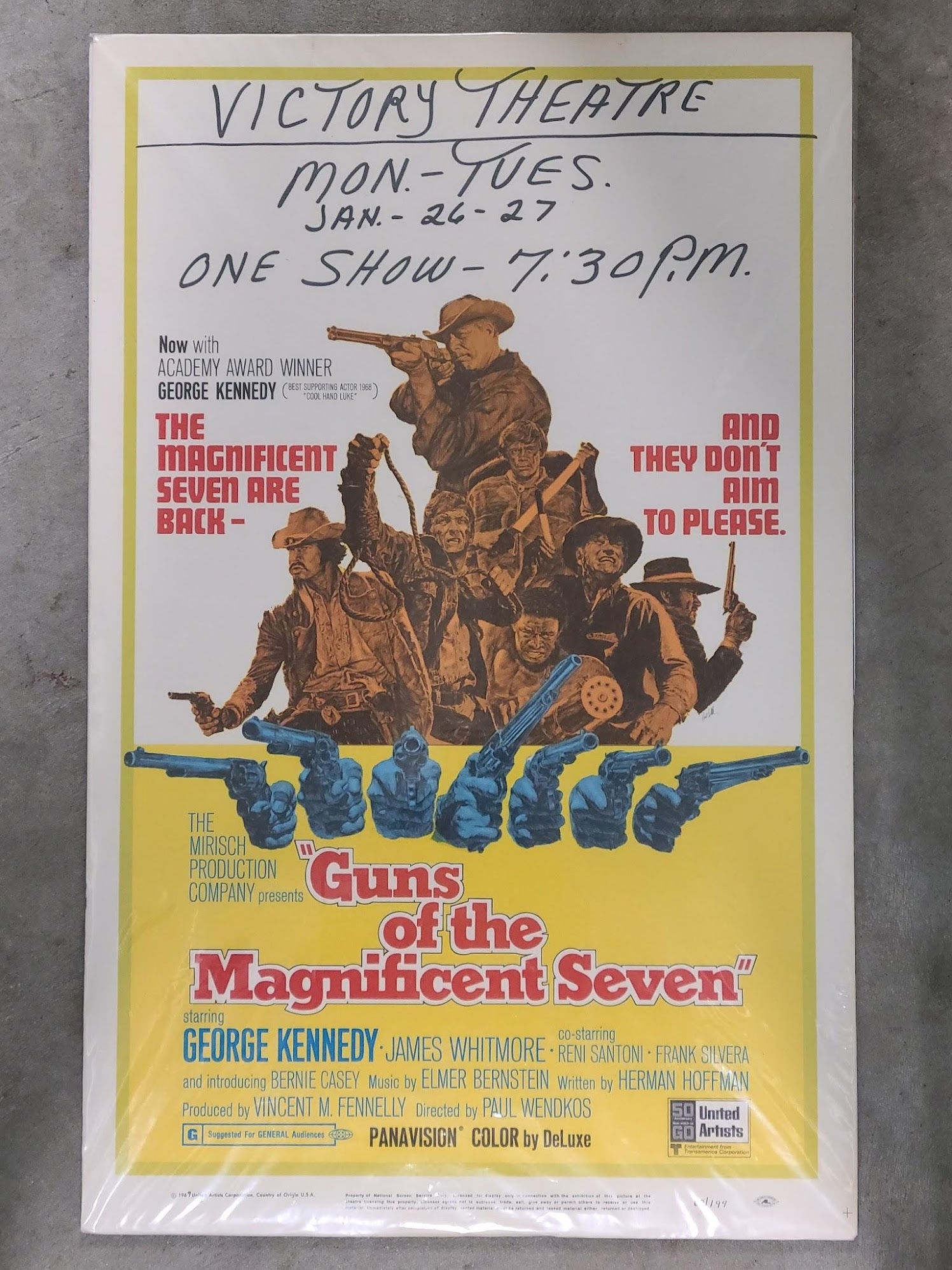 Guns Of The Magnificent Seven 1968 Window Cards