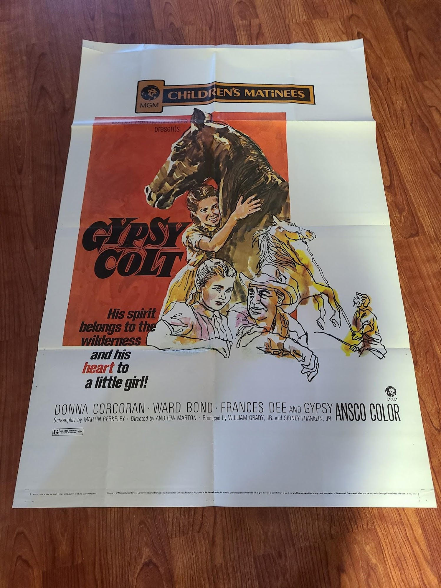 Gypsy Colt 1954 1 Sheets/US