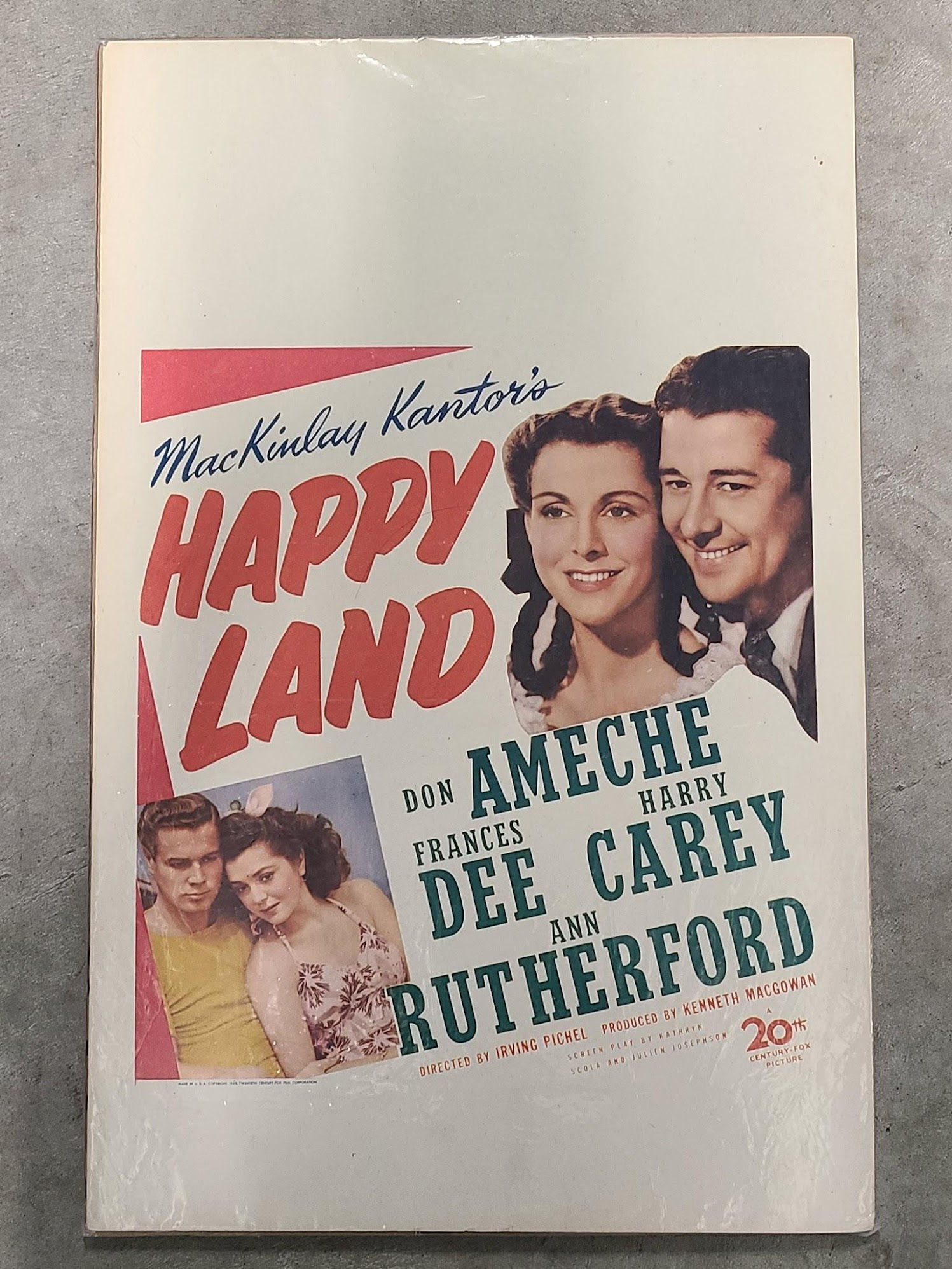 Happy Land 1943 Window Cards