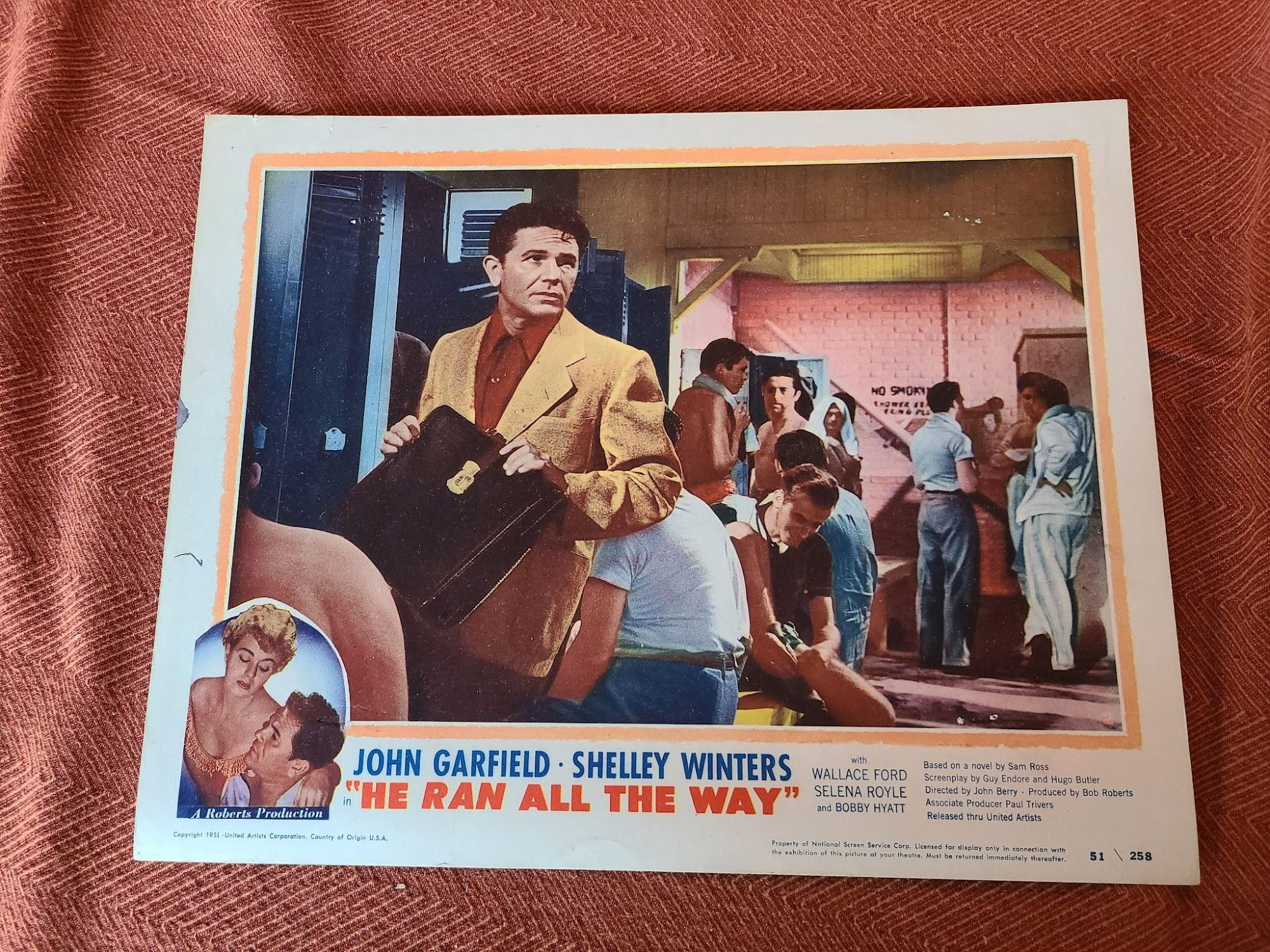 He Ran All The Way 1951 General Lobby Cards