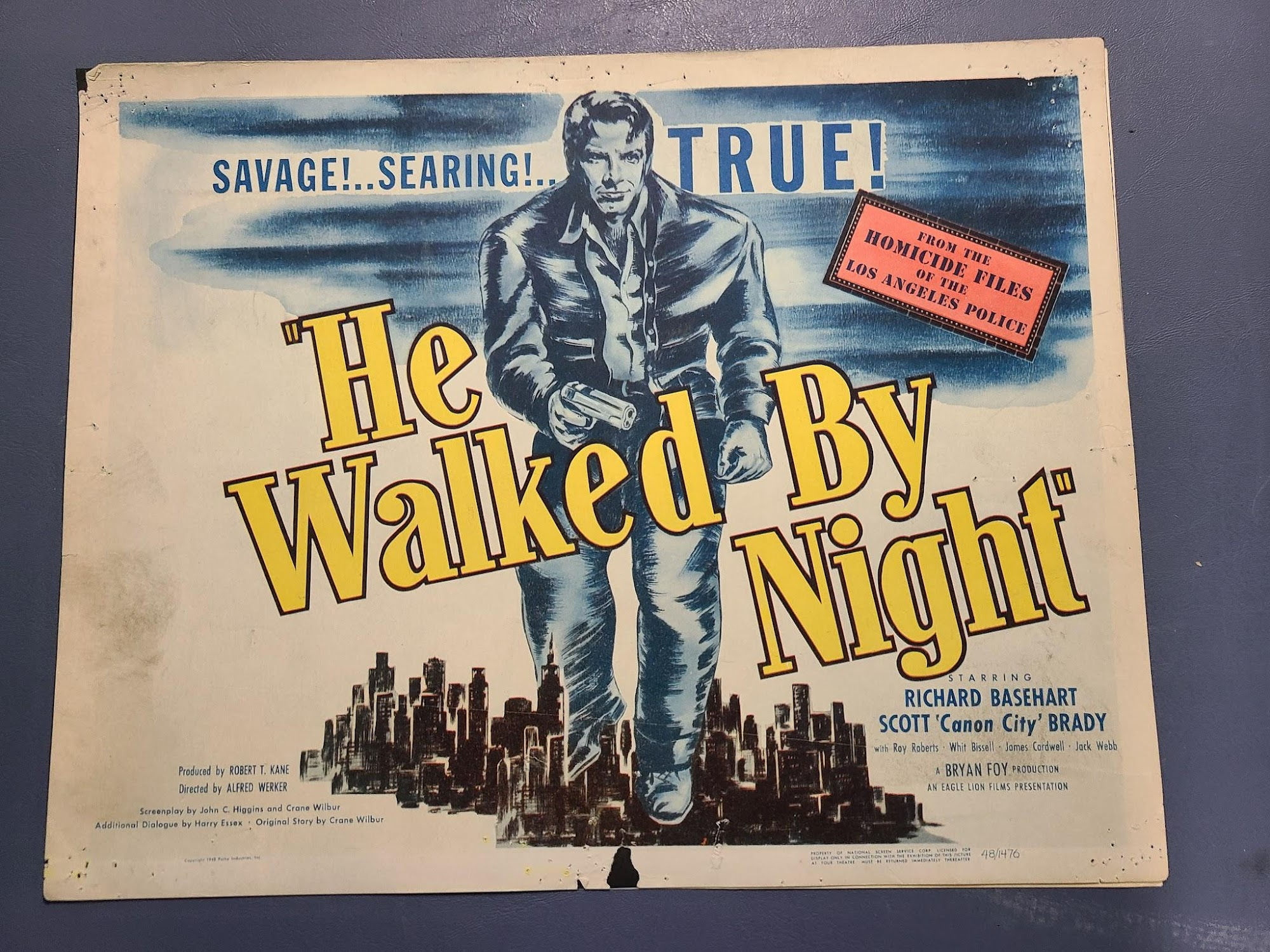 He Walked By Night 1948 Title Cards