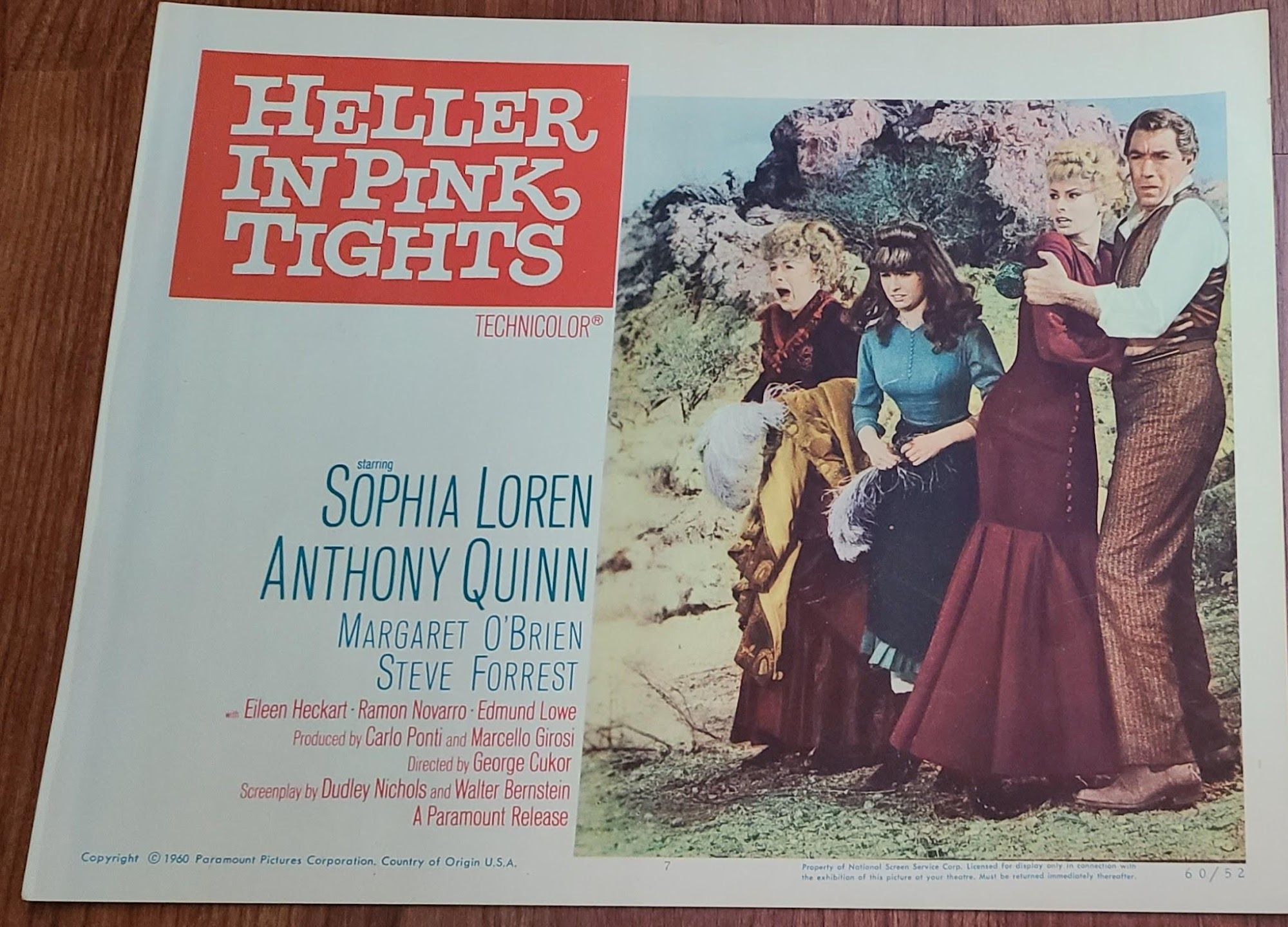 Heller In Pink Tights 1960 Western Lobby Cards