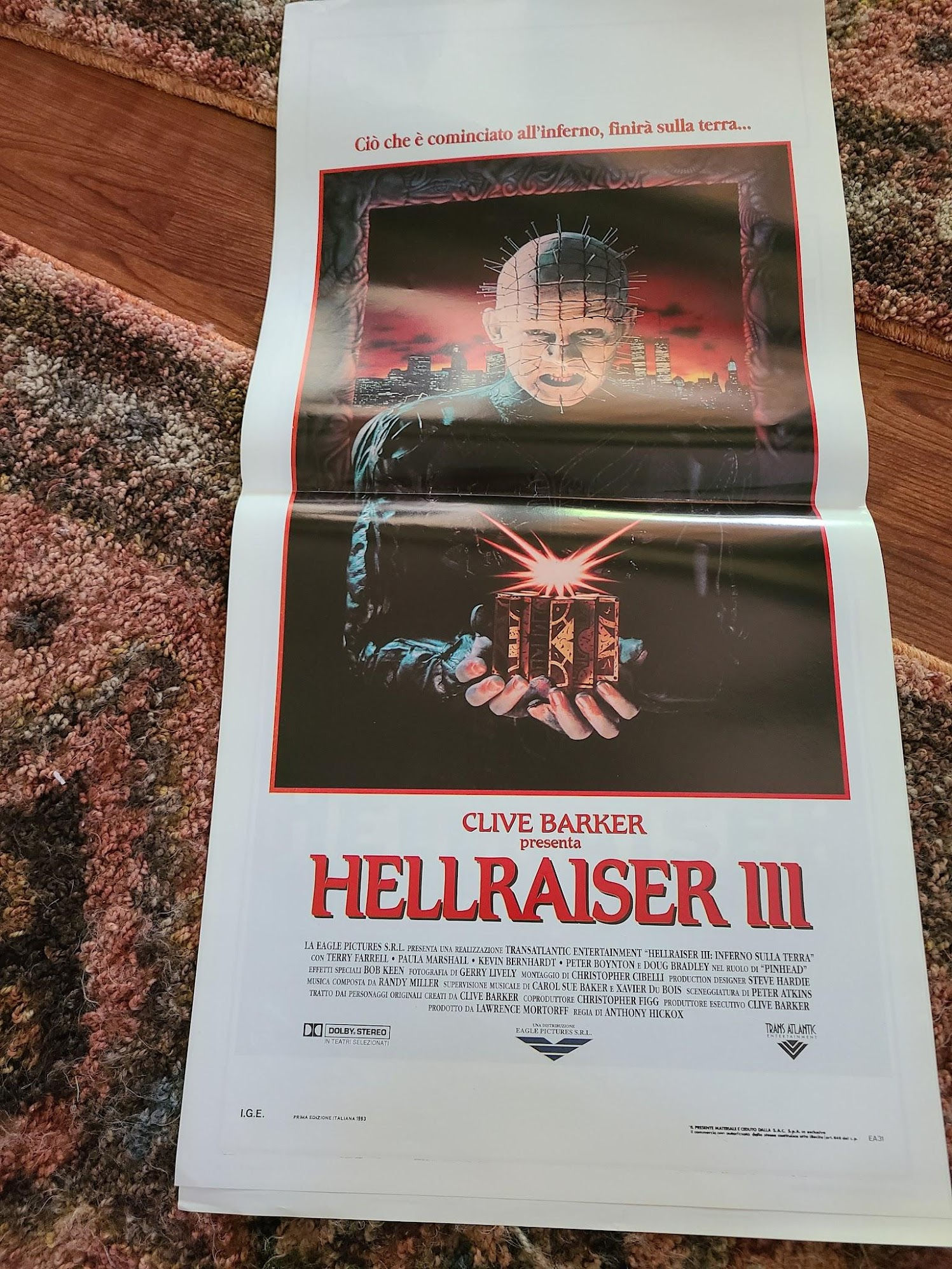 Hellraiser III: Hell On Earth 1992 Locodina