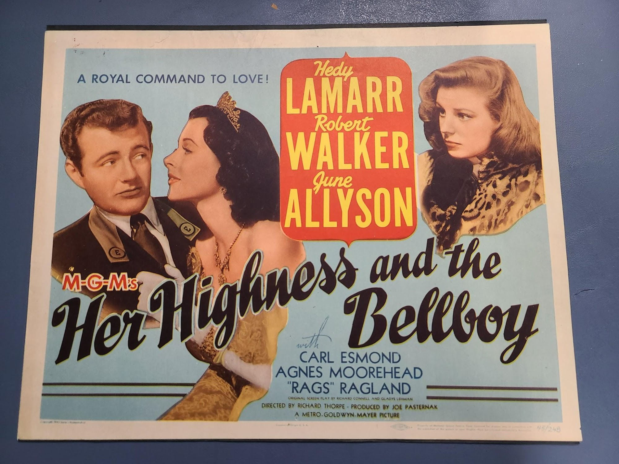 Her Highness & The Bellboy 1945 Title Cards