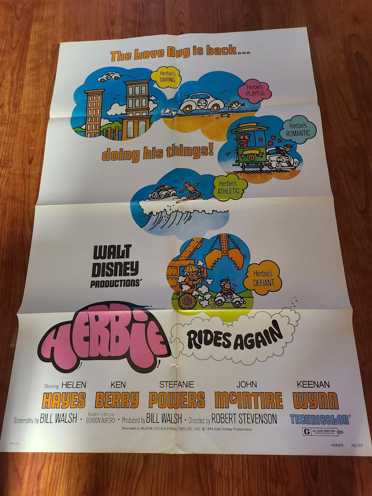 Herbie Rides Aagain 1974 1 Sheets/US