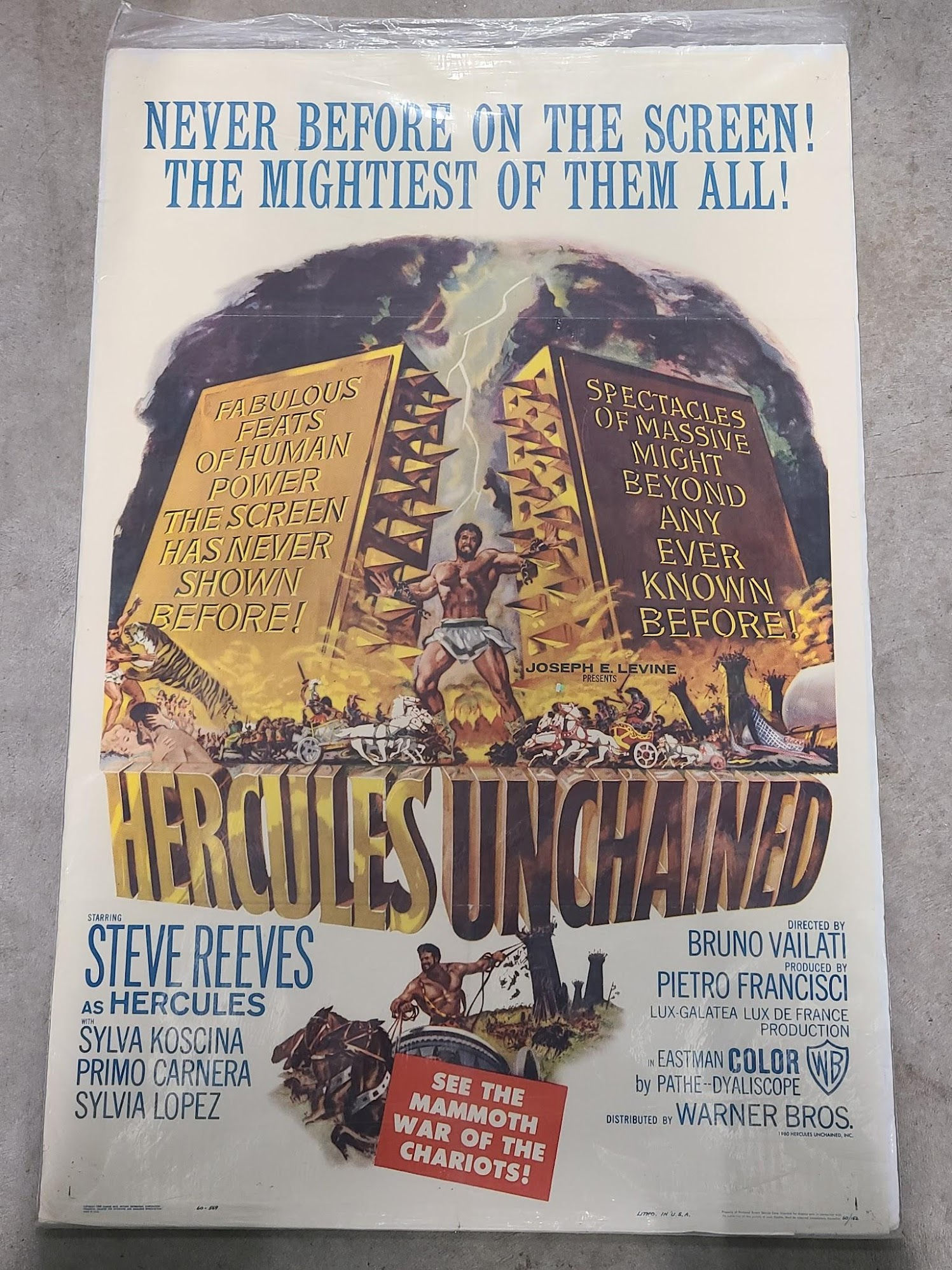 Hercules Unchained 1960 1 Sheets/US
