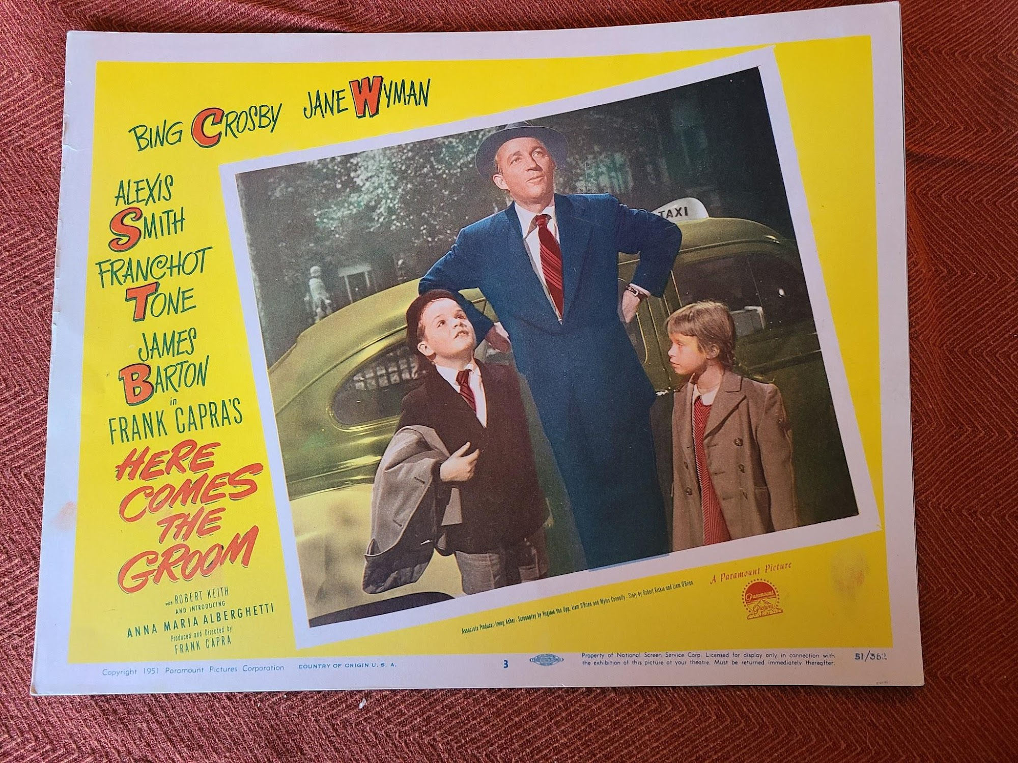 Here Comes The Groom 1951 General Lobby Cards