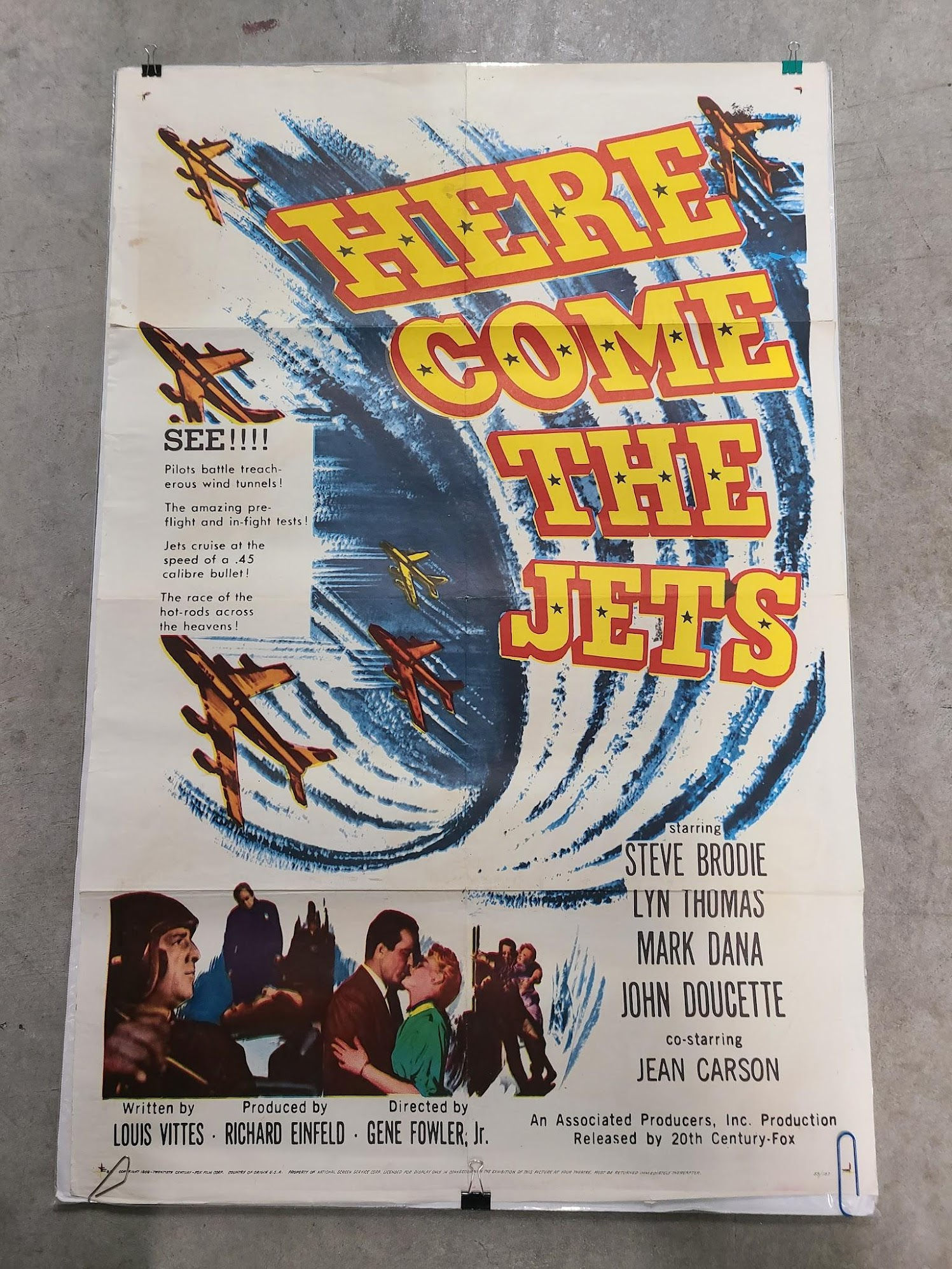 Here Comes The Jets 1959 1 Sheets/US