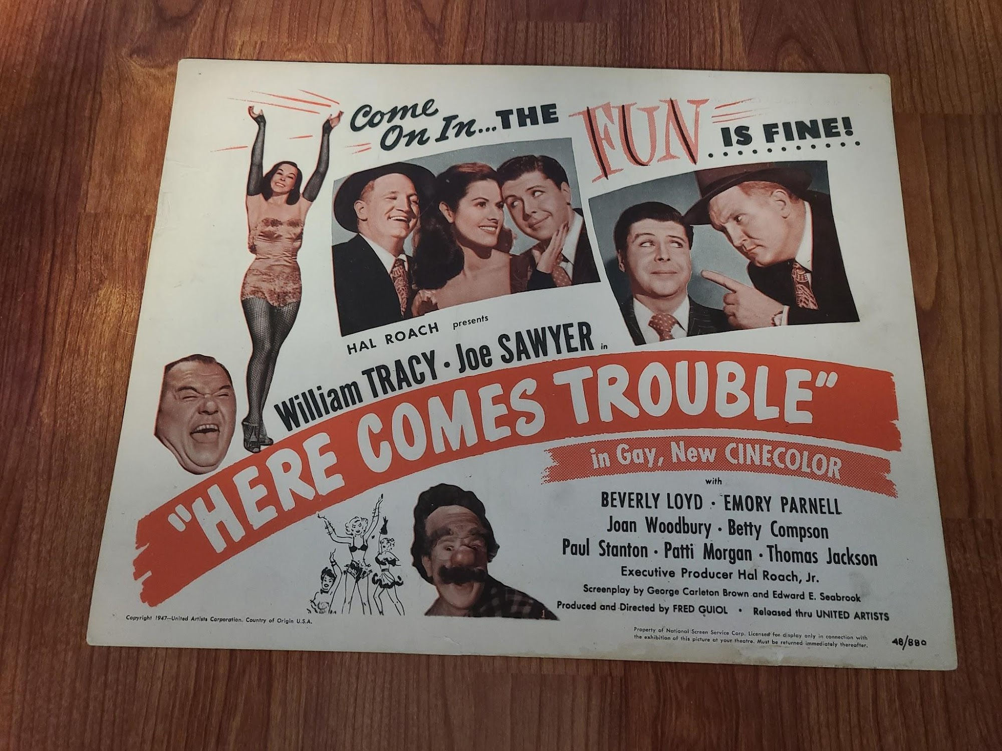 Here Comes Trouble 1948 Title Cards