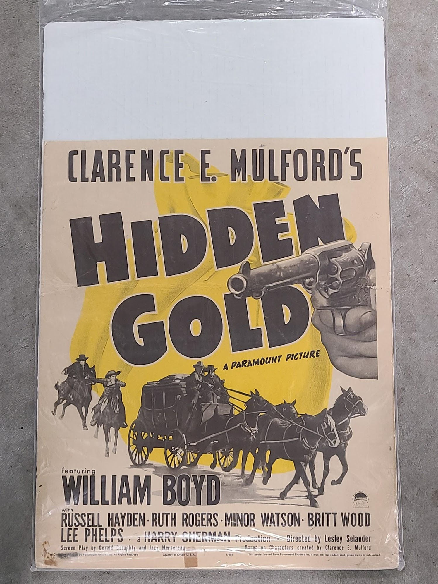 Hidden Gold 1940 Window Cards
