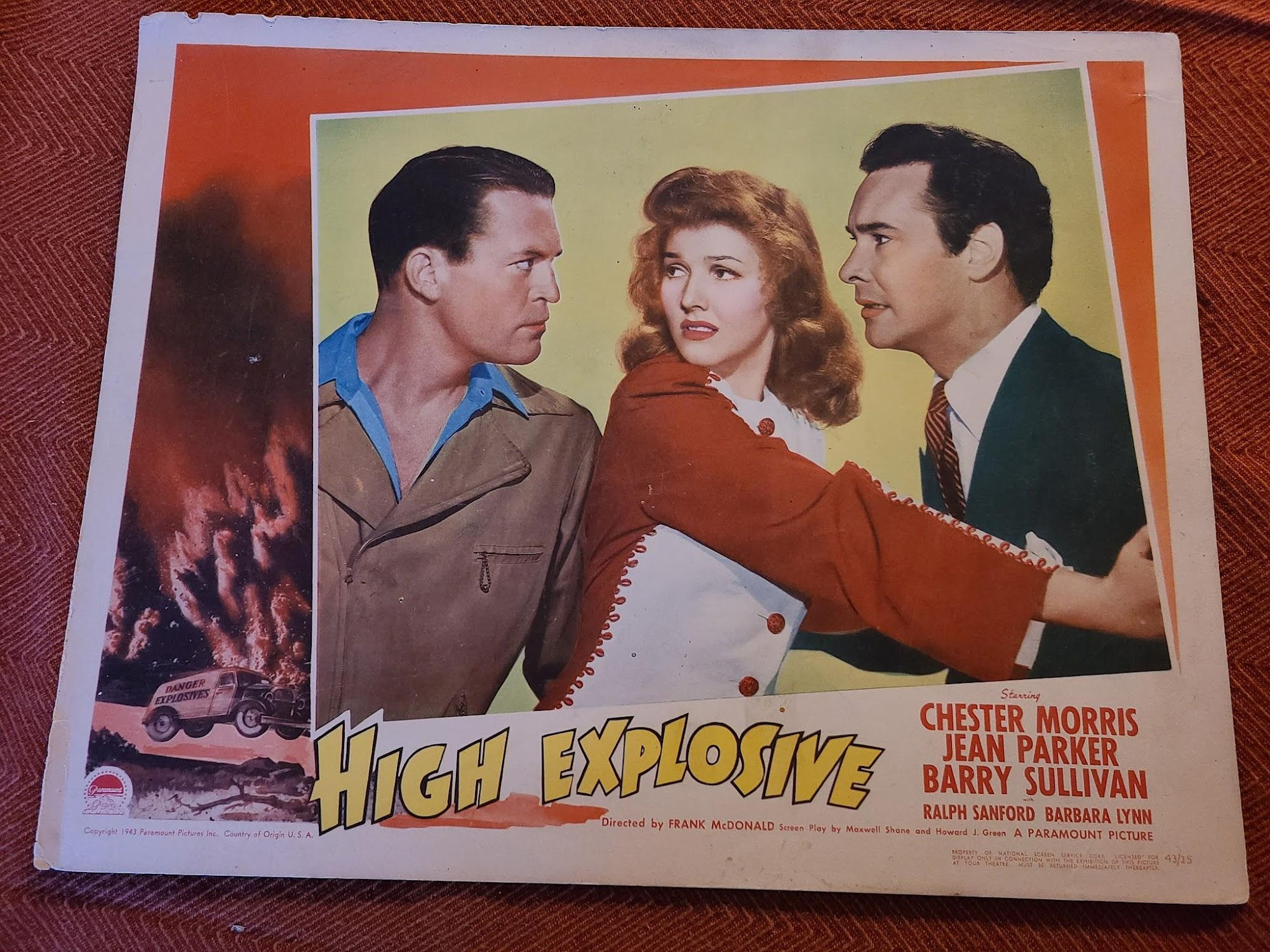 High Explosive 1943 General Lobby Cards