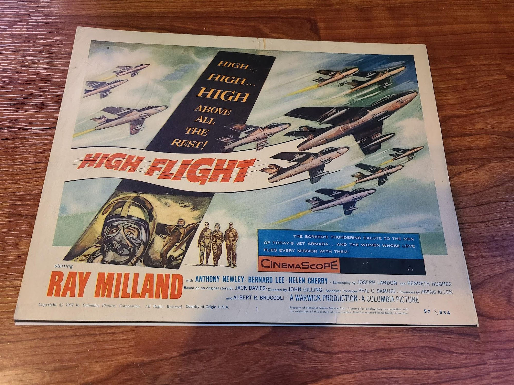 High Flight 1957 Military/Aviation Lobby Cards