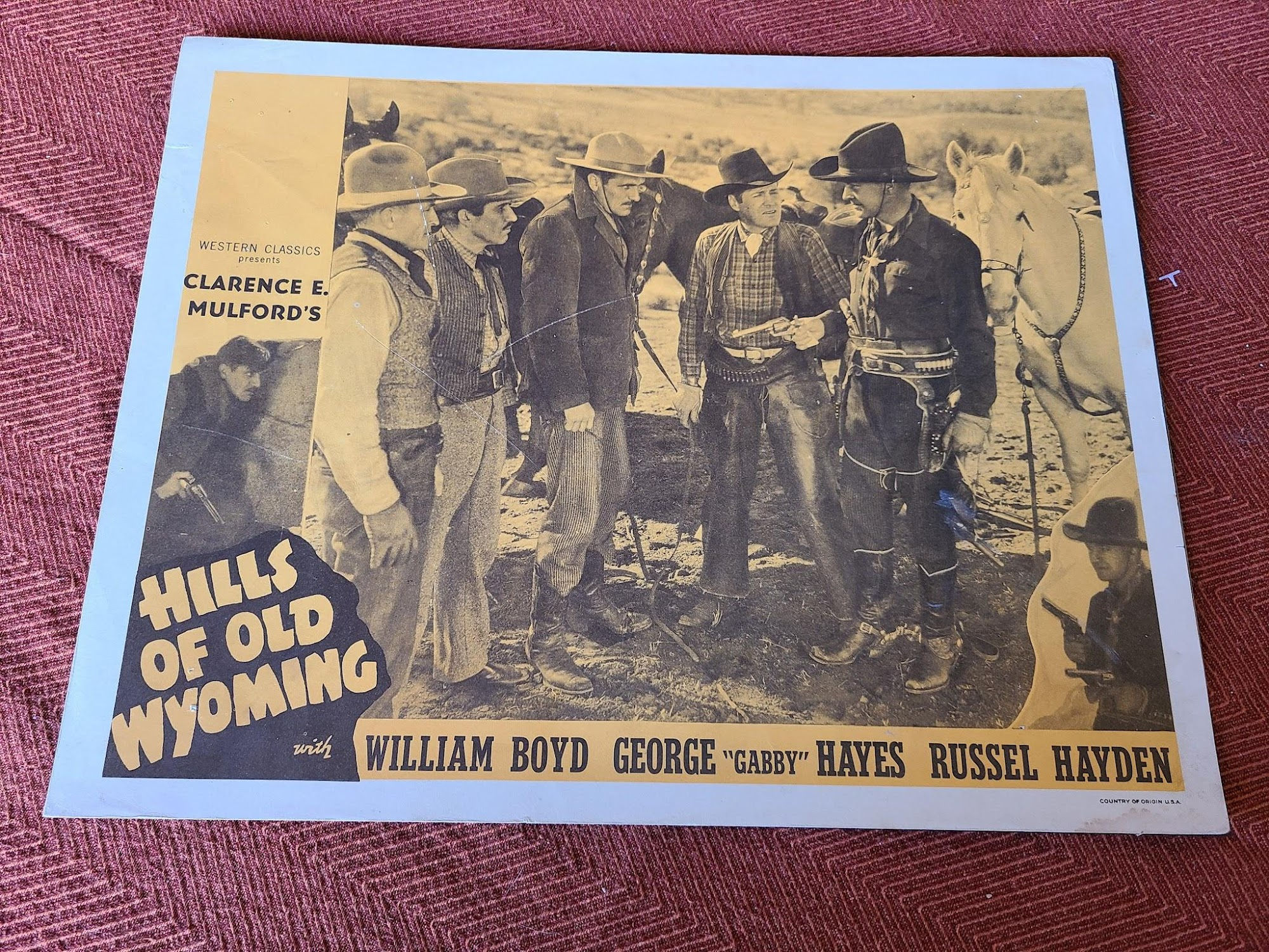 Hills of Old Wyoming 1937 Western Lobby Cards