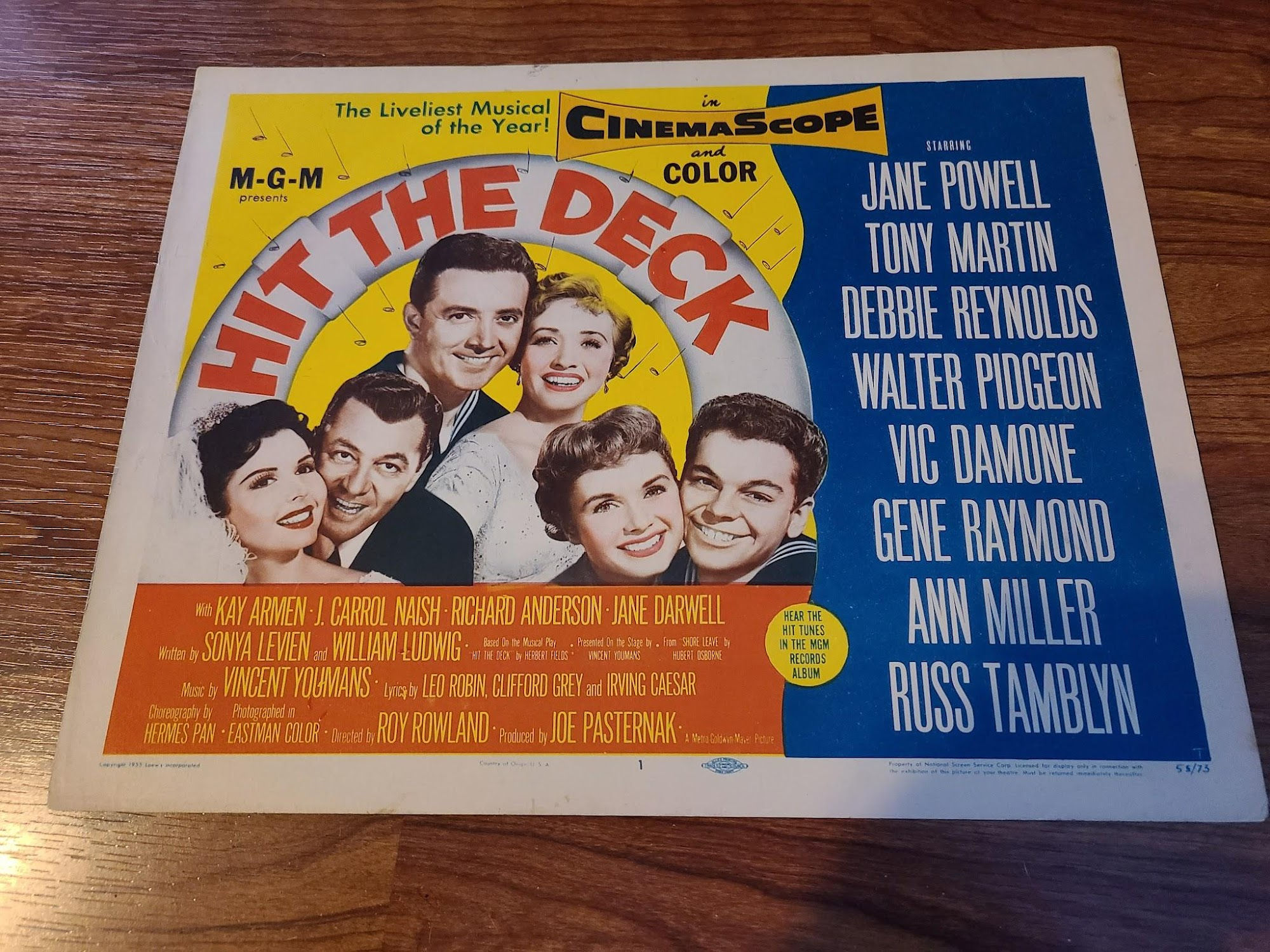 Hit The Deck 1955 Title Cards