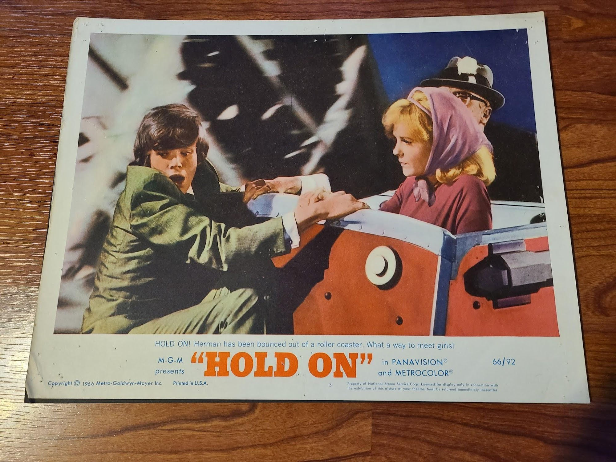 Hold On 1966 General Lobby Cards