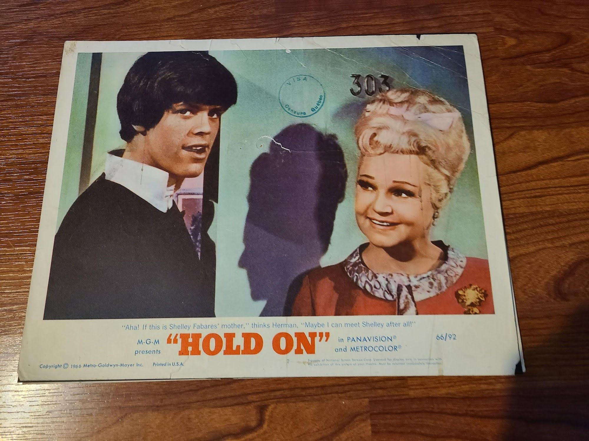 Hold On 1966 General Lobby Cards