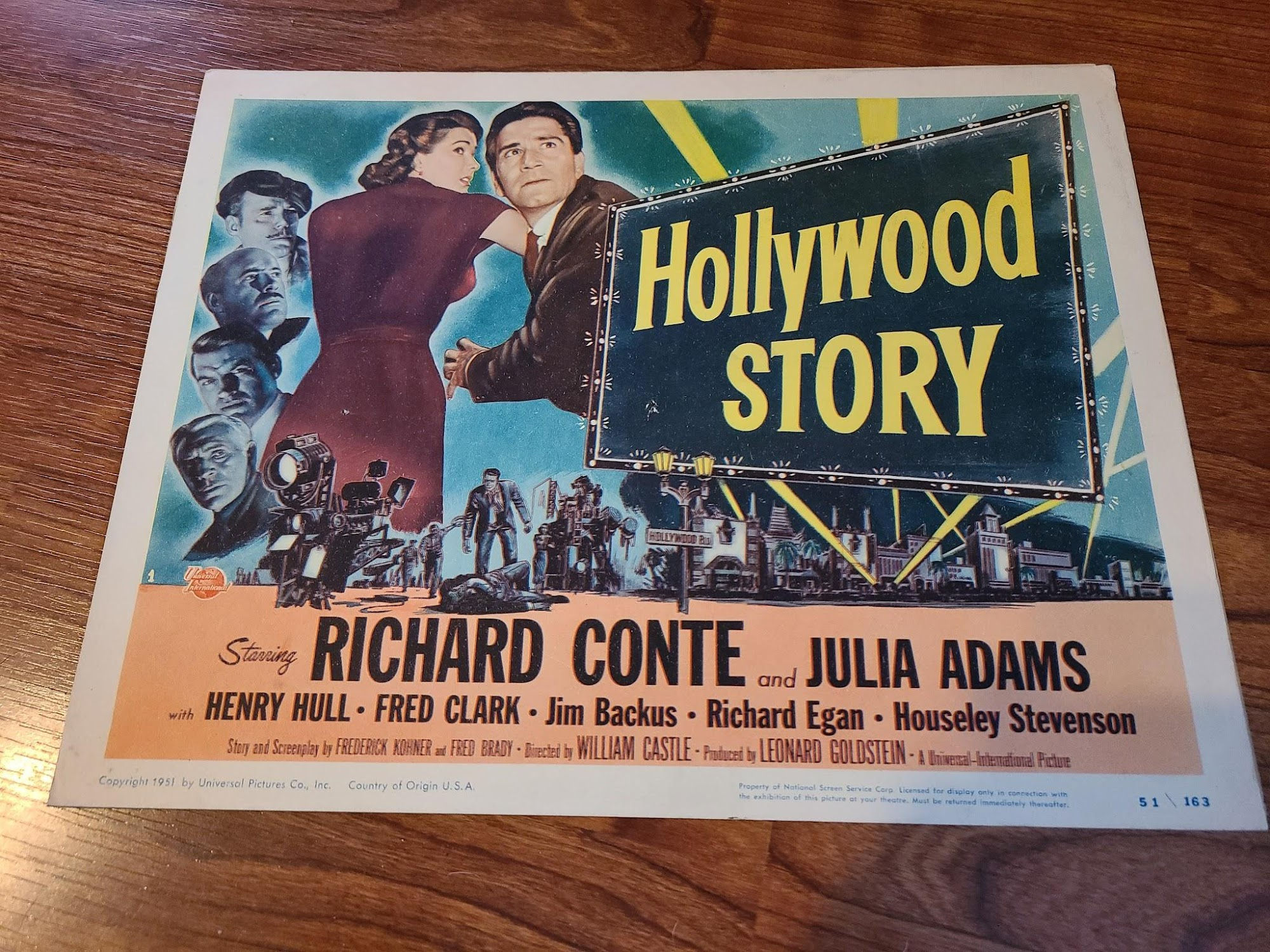 Hollywood Story 1951 Title Cards