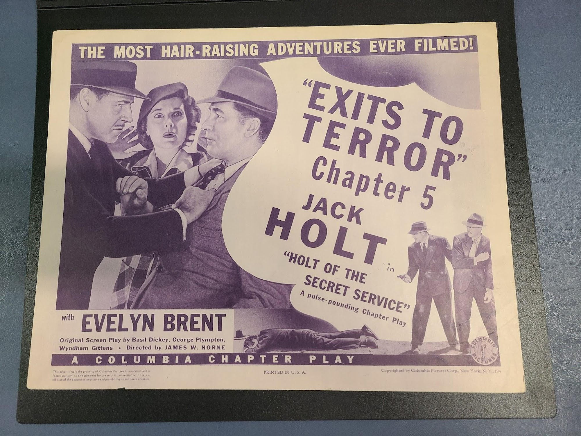 Holt Of The Secret Service 1941 Serial Lobby Cards