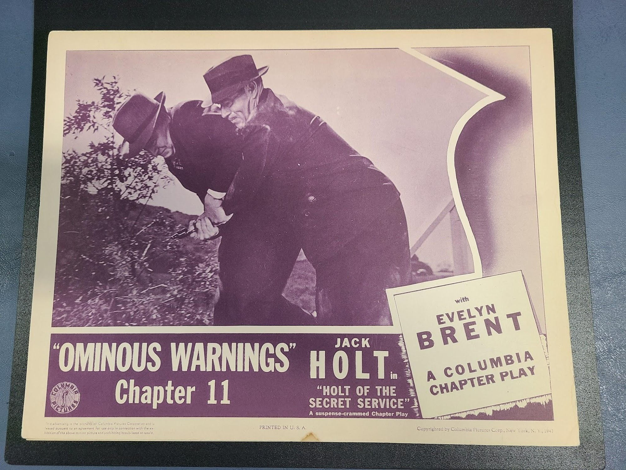 Holt Of The Secret Service 1941 Serial Lobby Cards