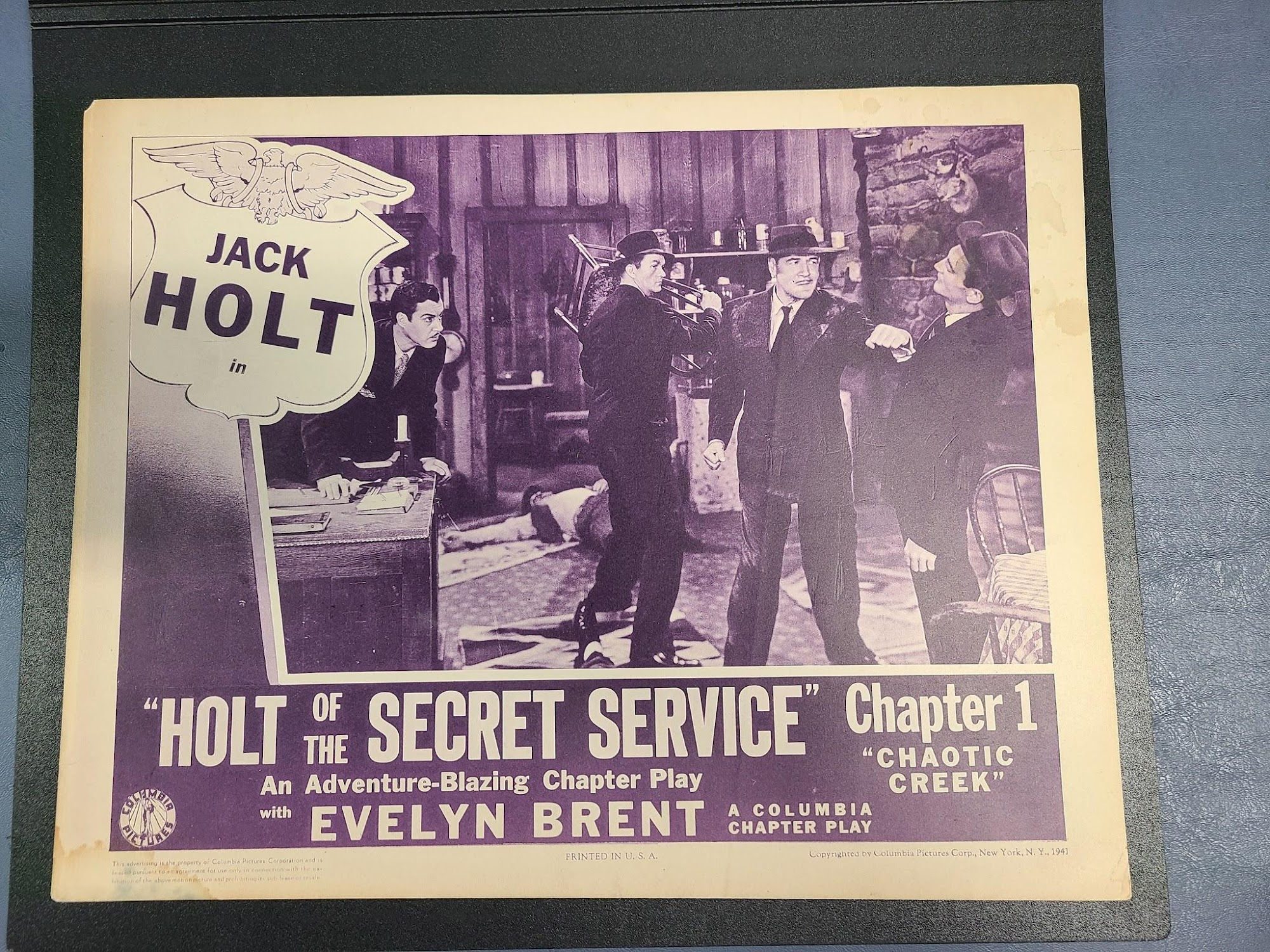 Holt Of The Secret Service 1941 Serial Lobby Cards
