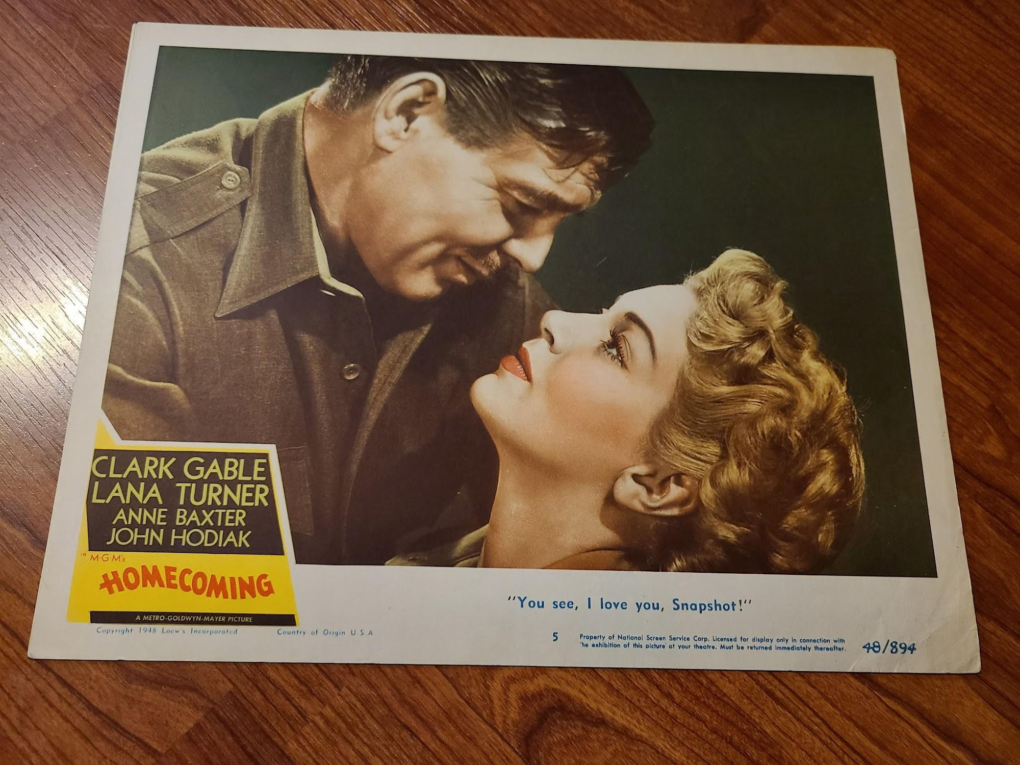 Homecoming 1948 Military/Aviation Lobby Cards