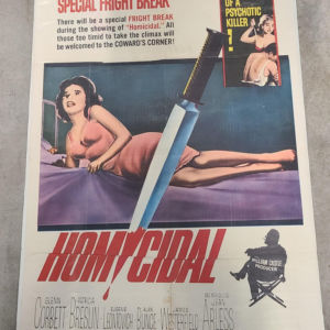 Homicidal 1961 1 Sheets/US