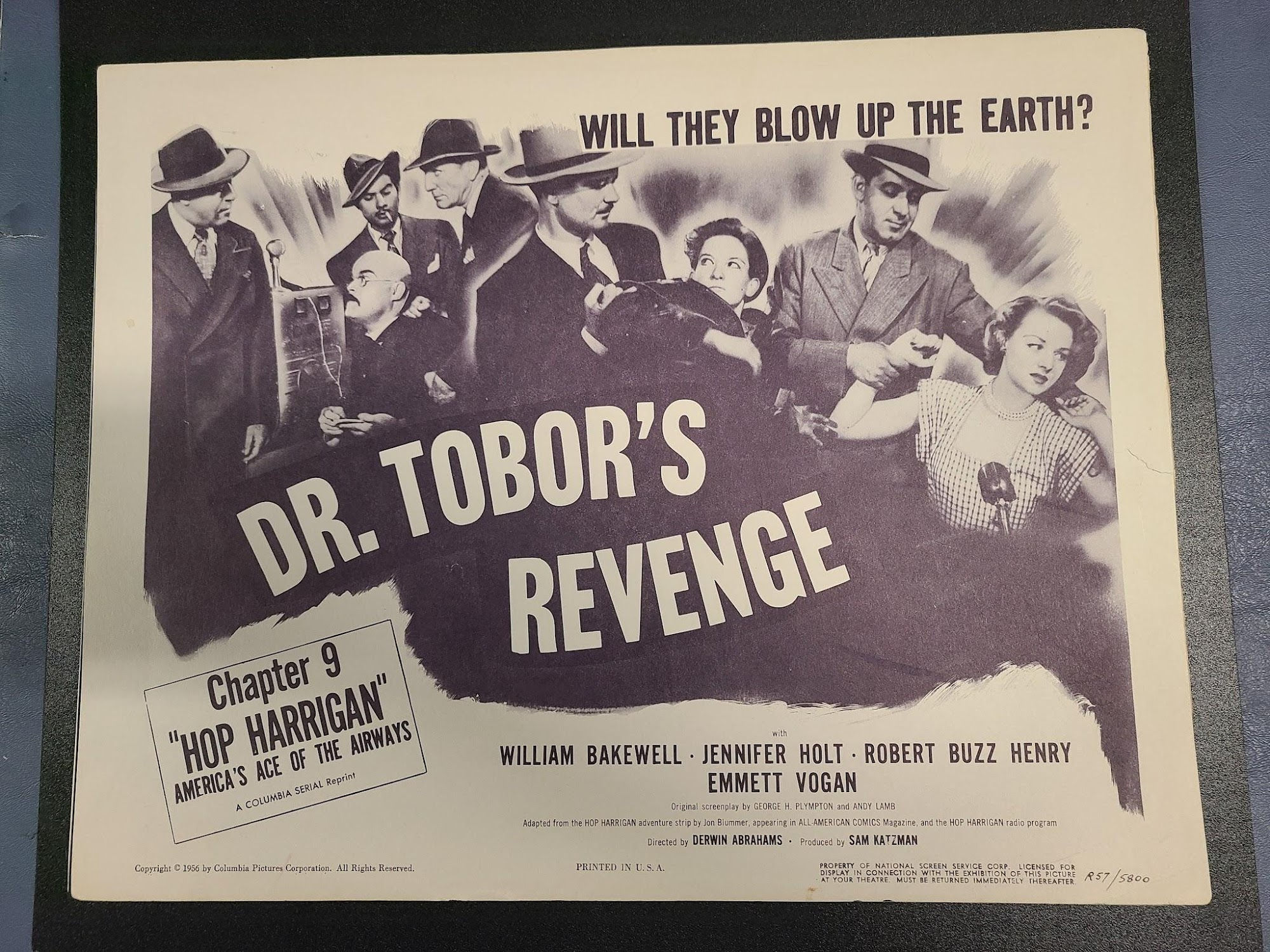 Hop Harrigan 1946 Serial Lobby Cards