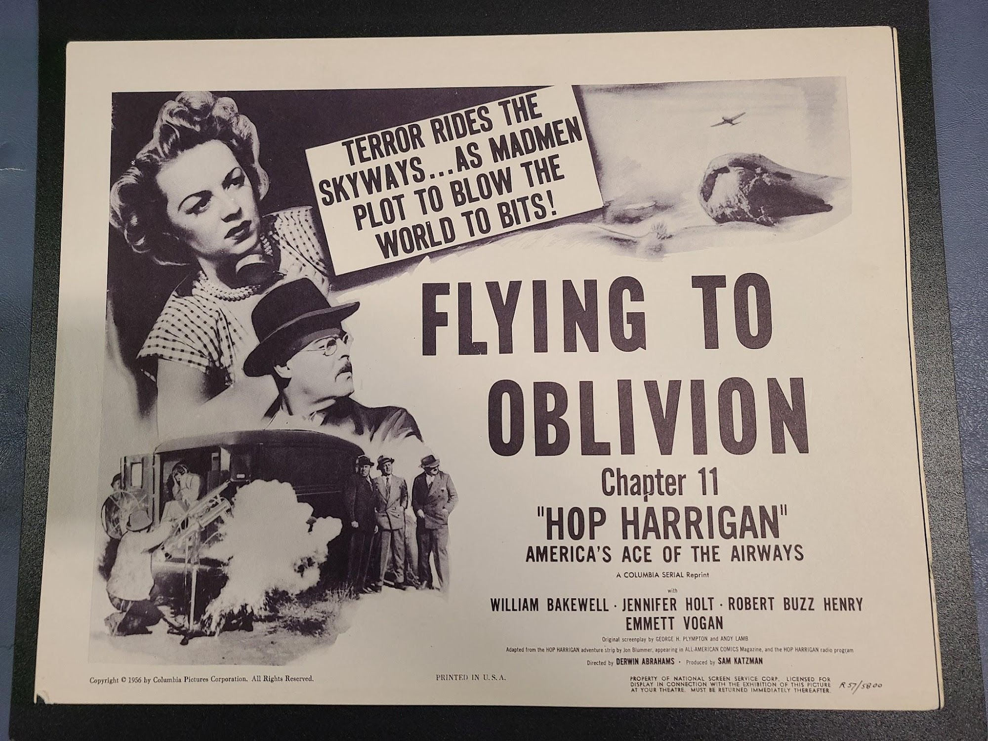 Hop Harrigan 1946 Serial Lobby Cards