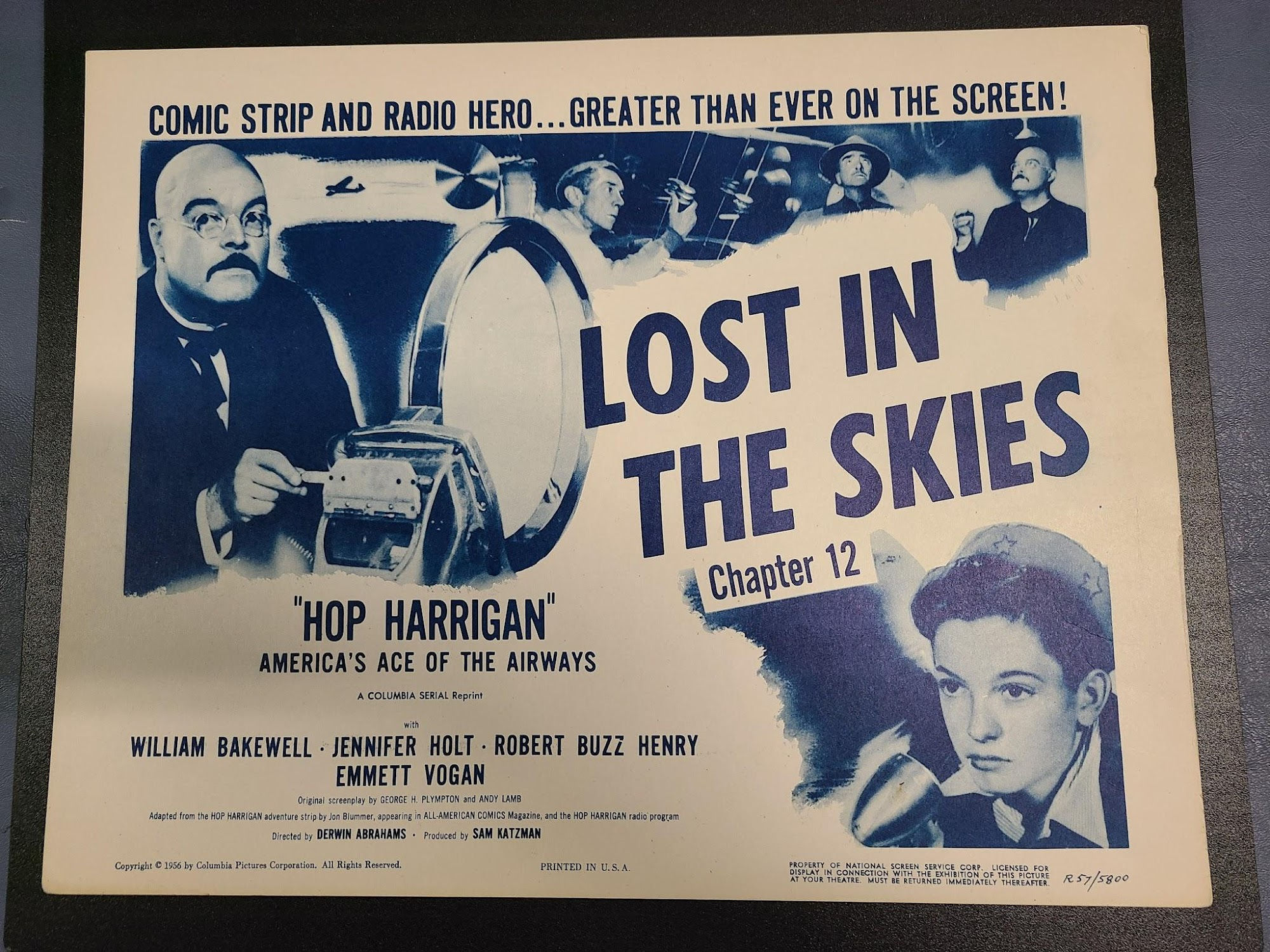 Hop Harrigan 1946 Serial Lobby Cards